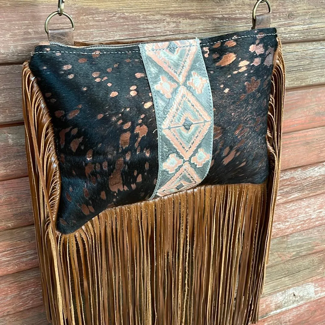011 Patsy - Black & Rose Gold Acid w/ Adobe Navajo