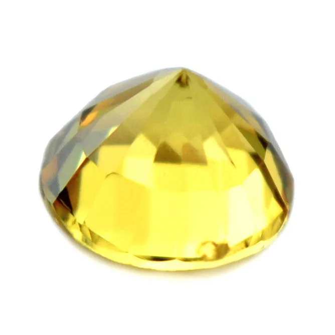 0.36 ct Certified Natural Yellow Sapphire