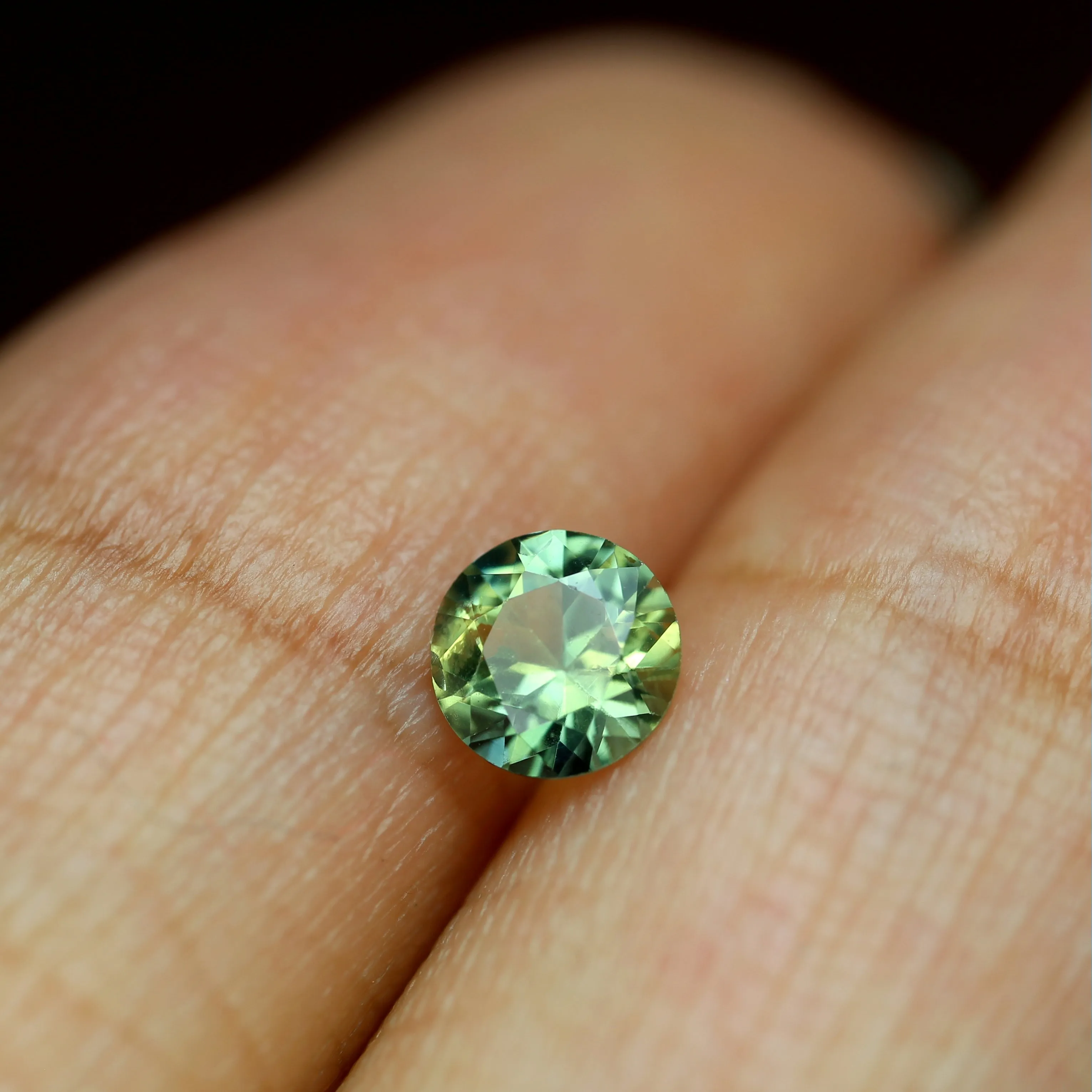 0.40ct Certified Natural Green Sapphire