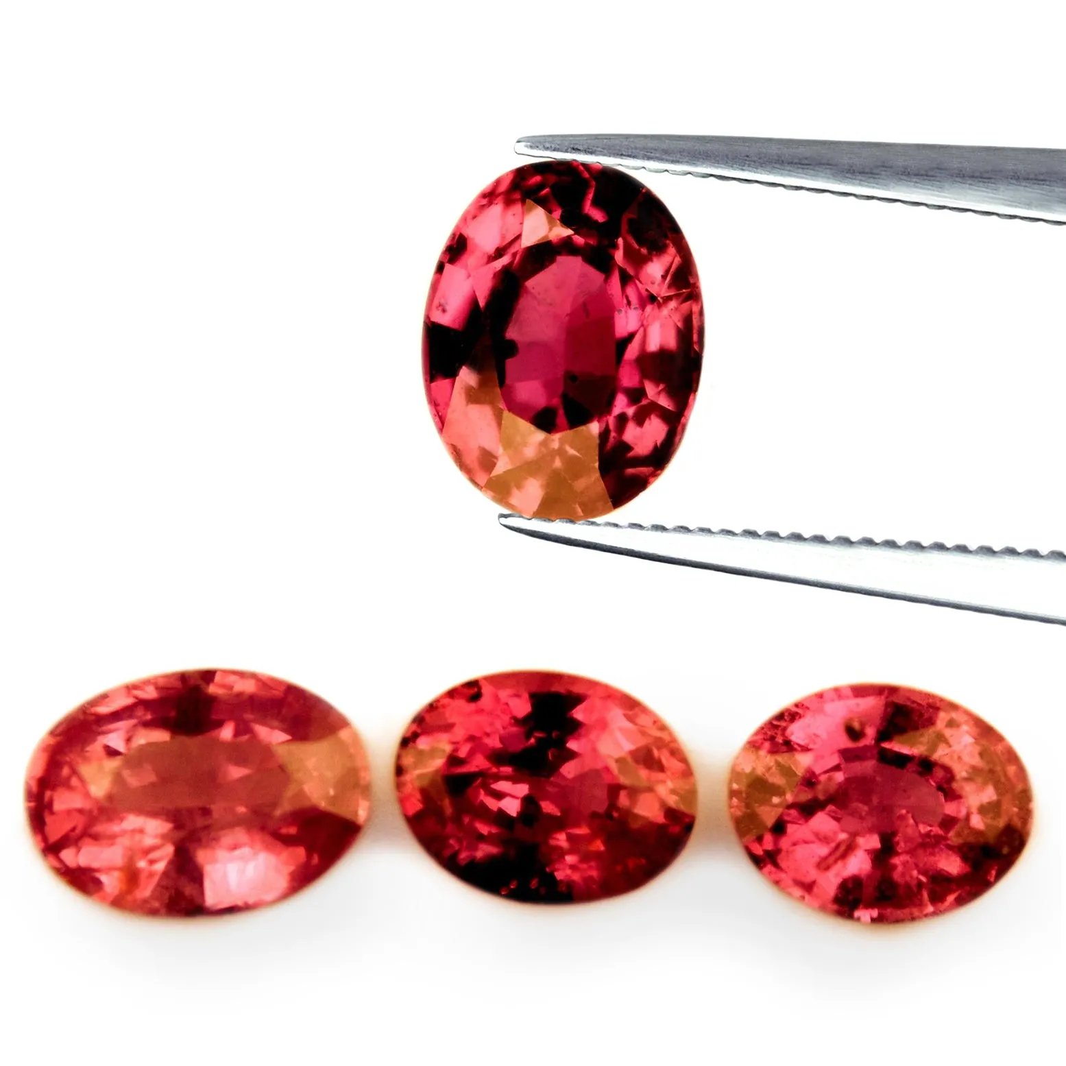 0.43CT Certified Natural Pink Sapphire Matching Set