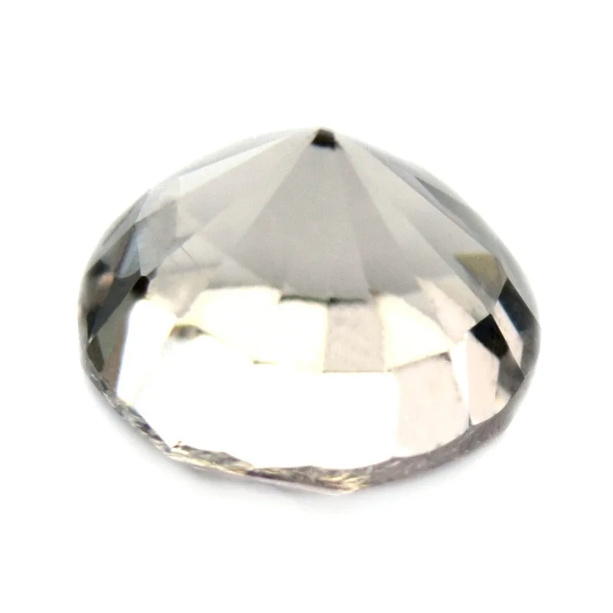 0.46 ct Certified Natural White Sapphire