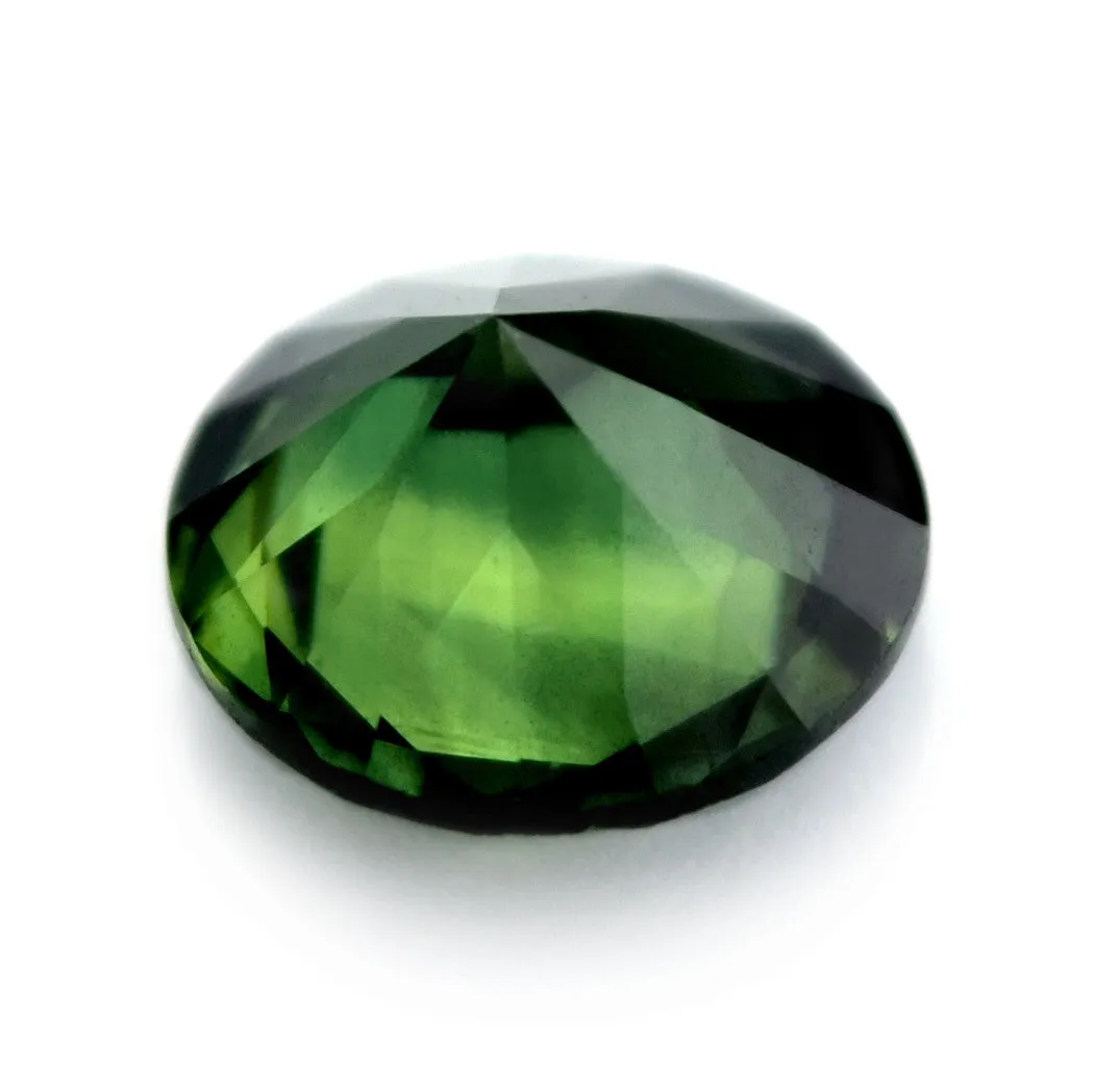 0.46ct Certified Natural Green Sapphire