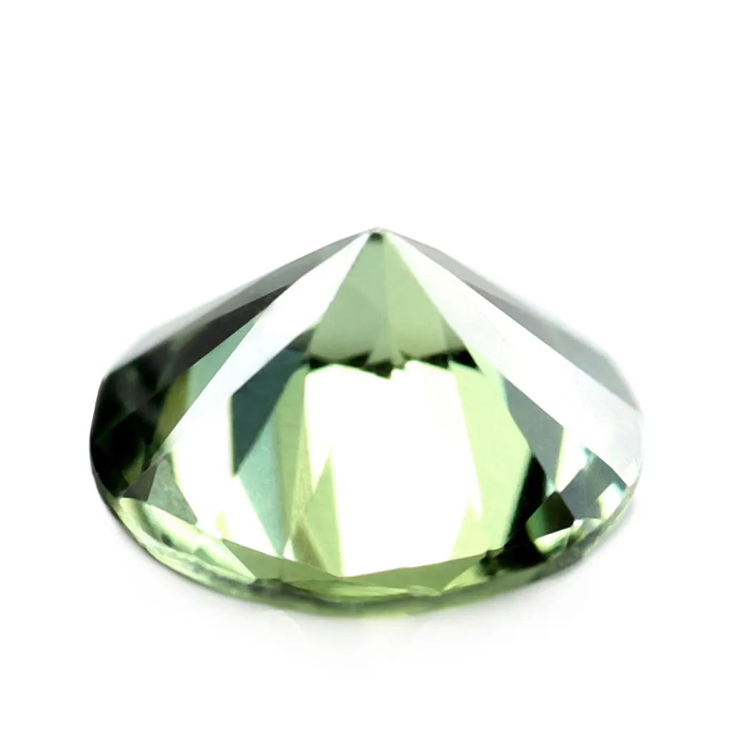 0.47ct Certified Natural Green Sapphire