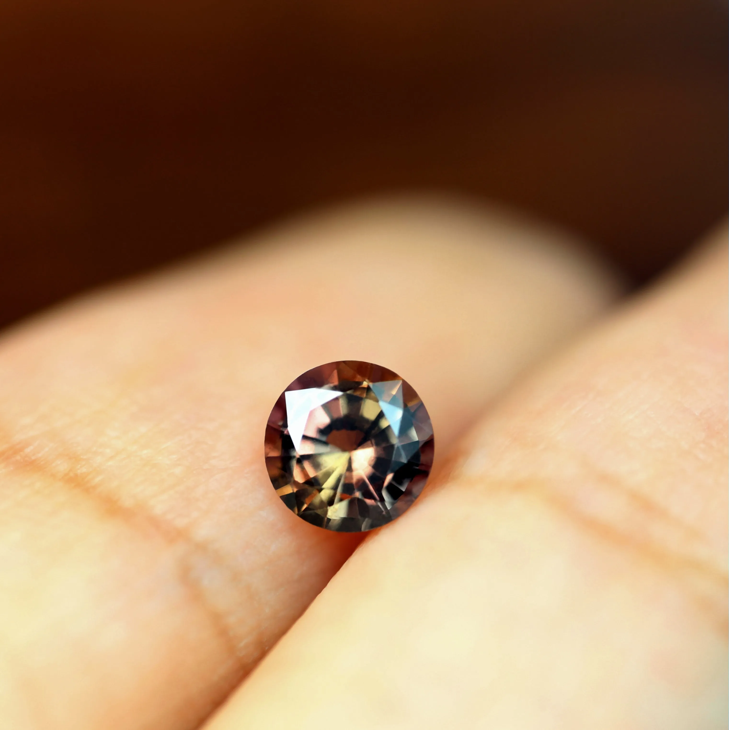 0.48ct Certified Natural Champagne Sapphire