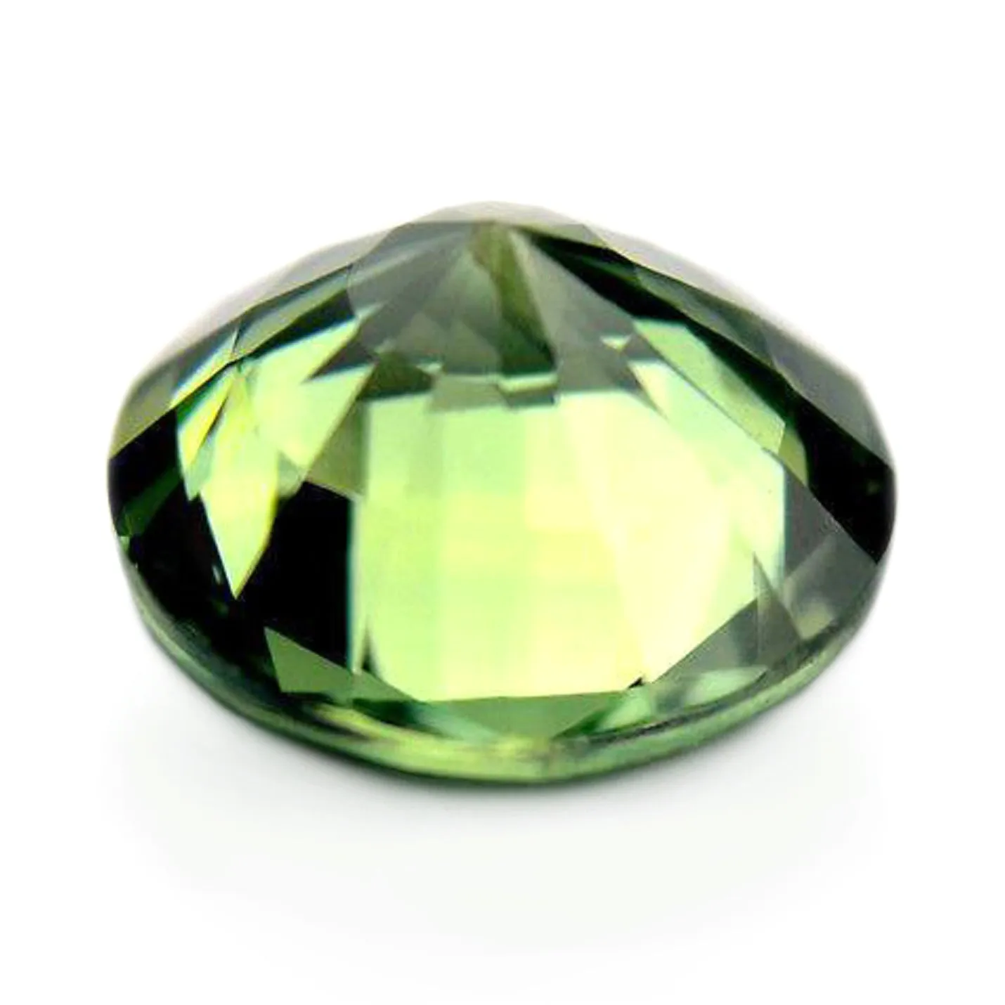 0.48ct Certified Natural Green Sapphire
