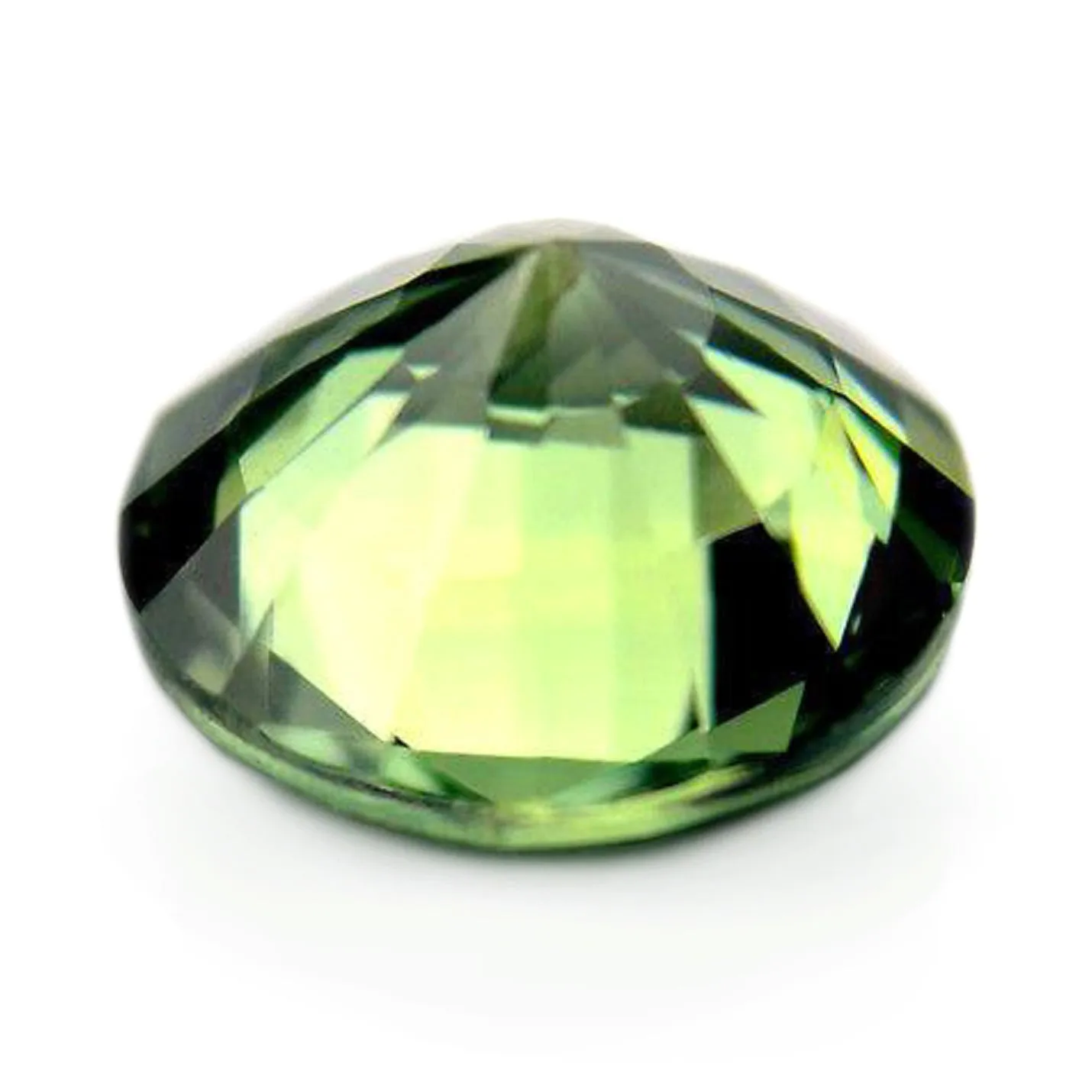 0.48ct Certified Natural Green Sapphire