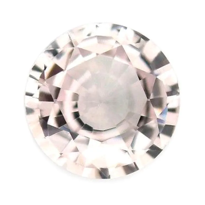 0.48ct Certified Natural White Sapphire