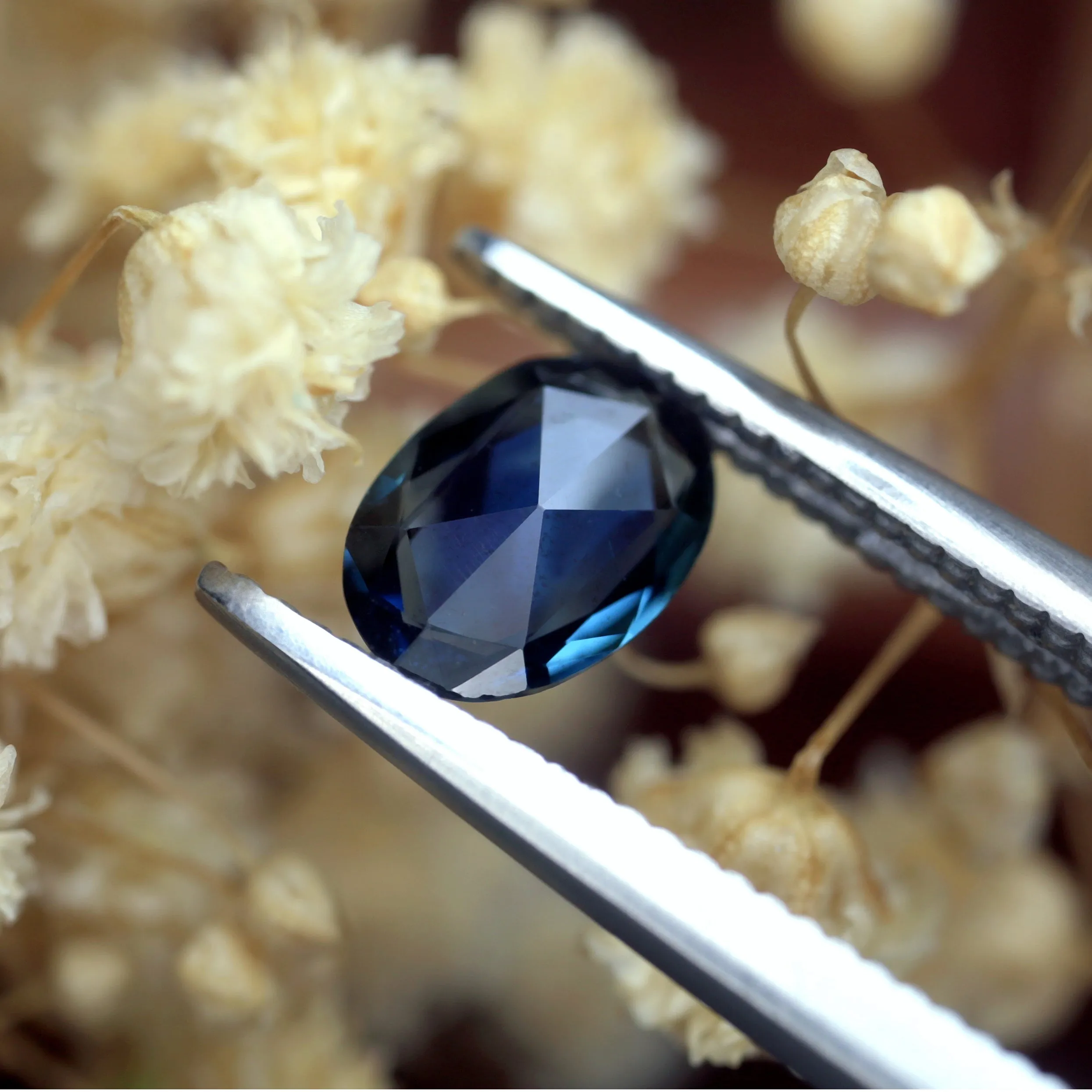 0.49ct Certified Natural Teal Sapphire