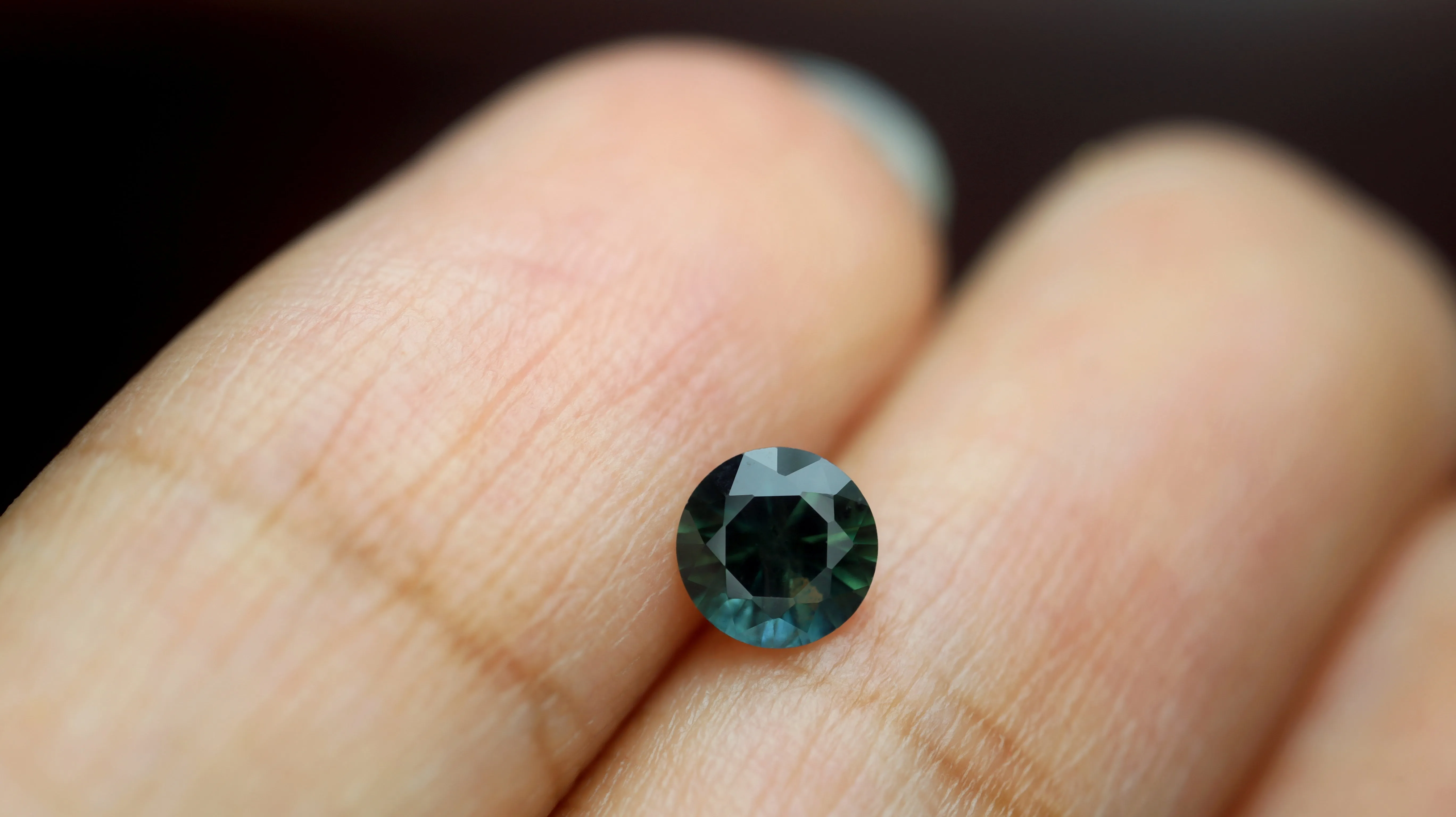 0.51ct Certified Natural Teal Sapphire