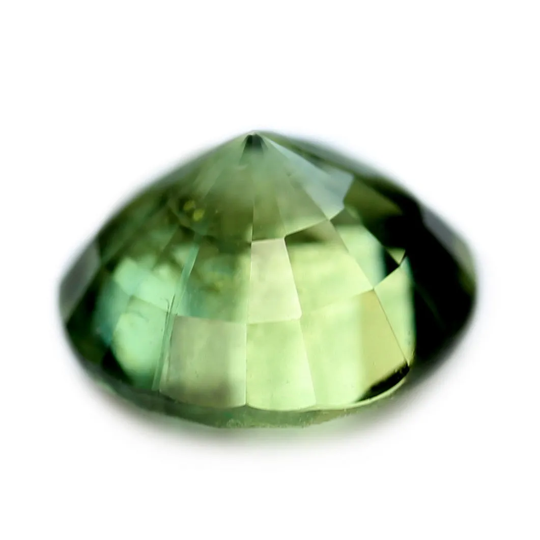 0.53ct Certified Natural Green Sapphire