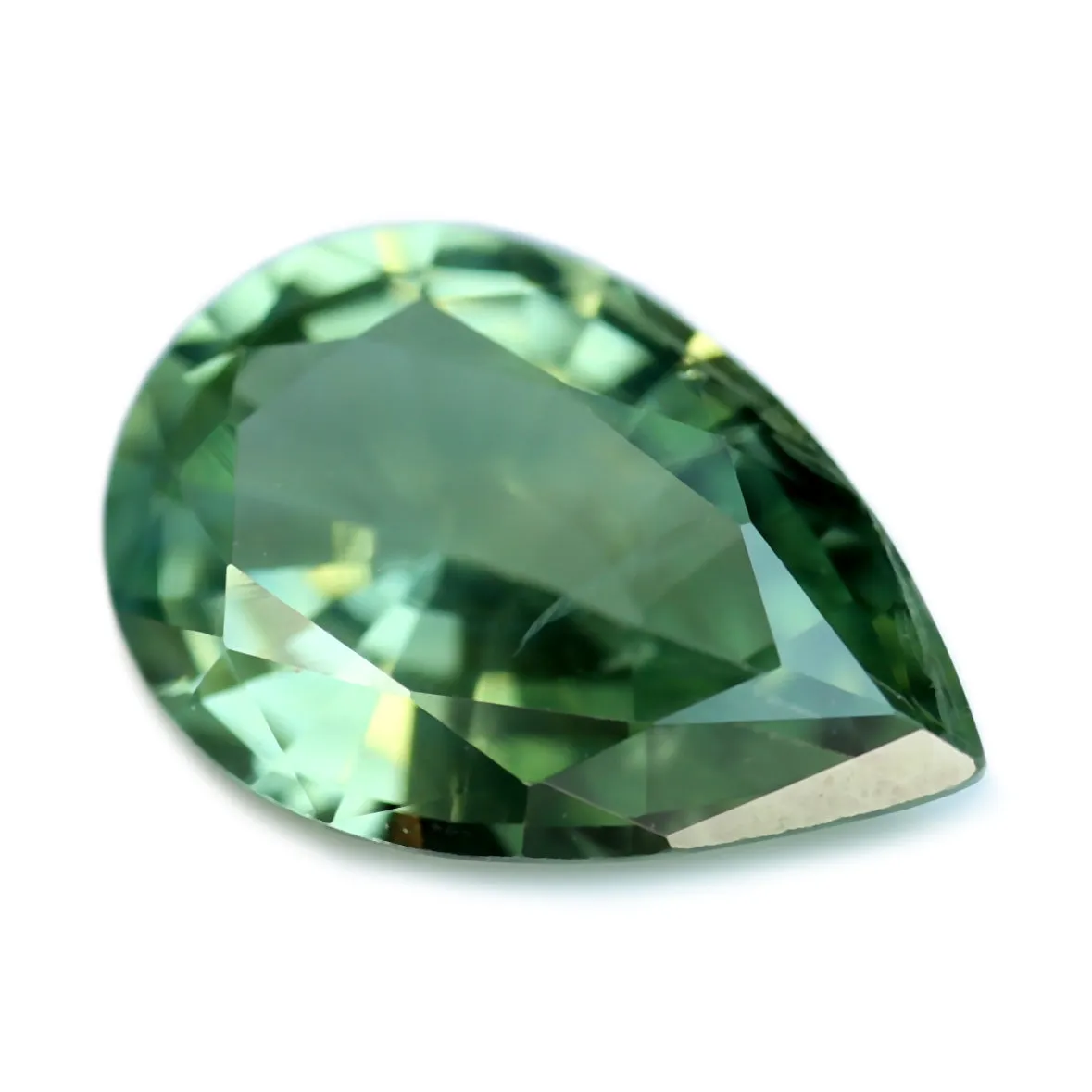 0.53ct Certified Natural Green Sapphire