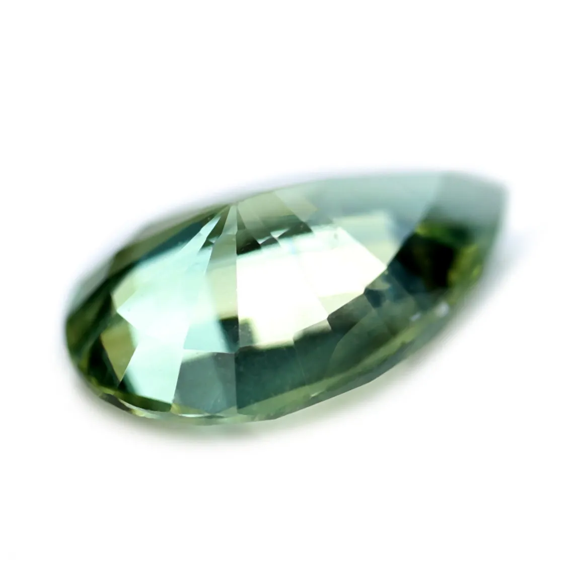 0.53ct Certified Natural Green Sapphire