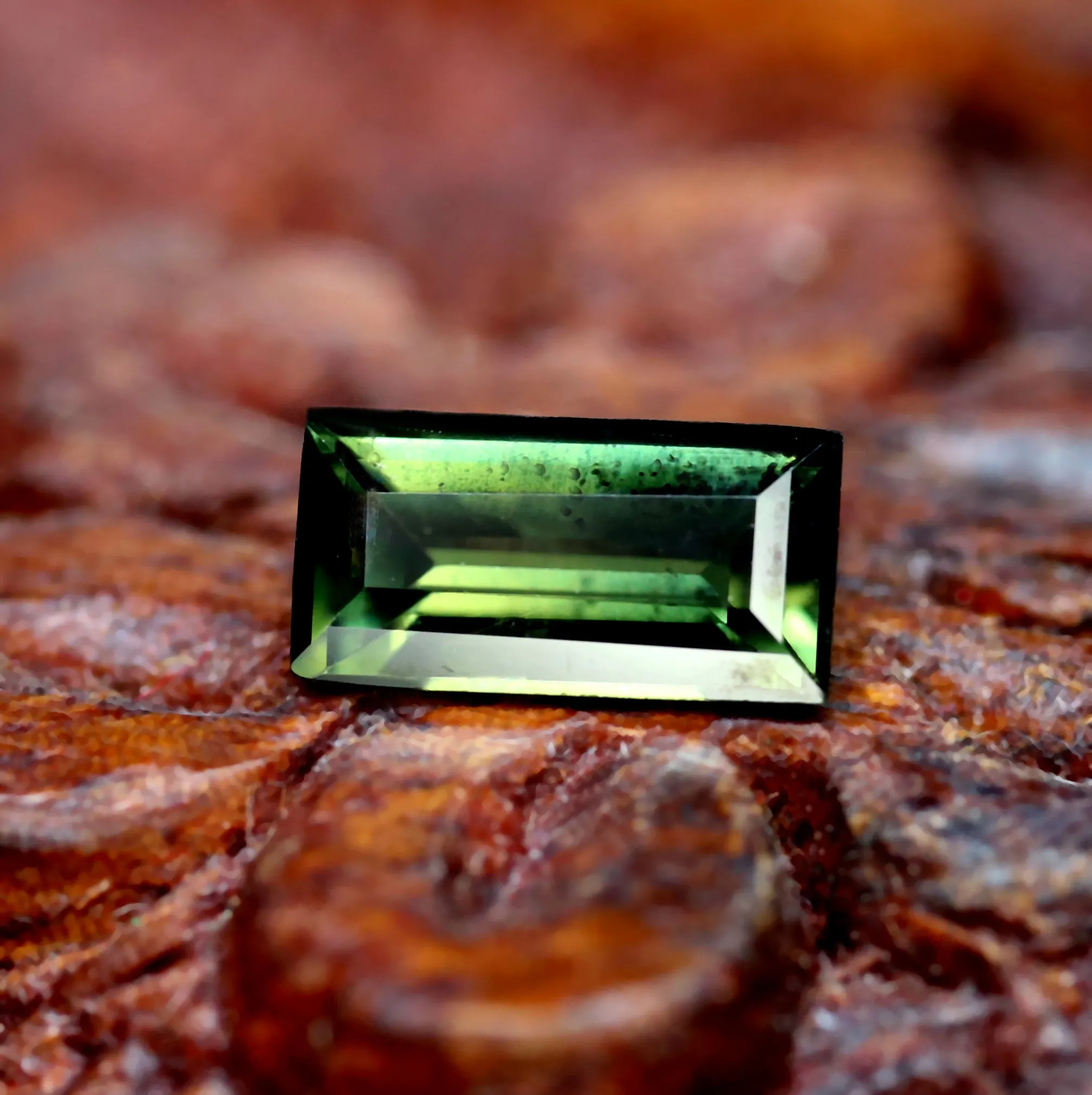 0.54ct Certified Natural Green Sapphire