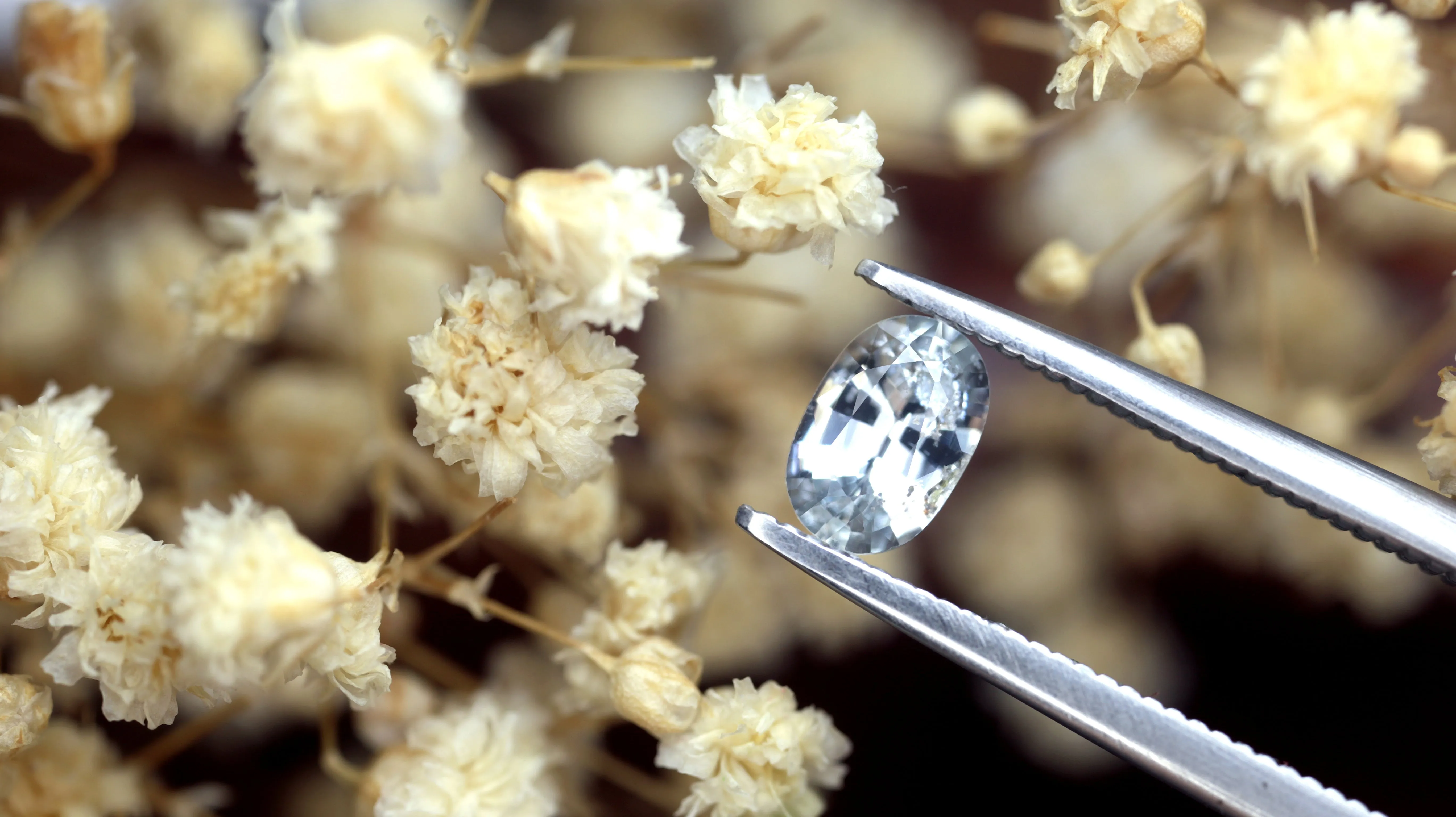 0.54ct Certified Natural White Sapphire