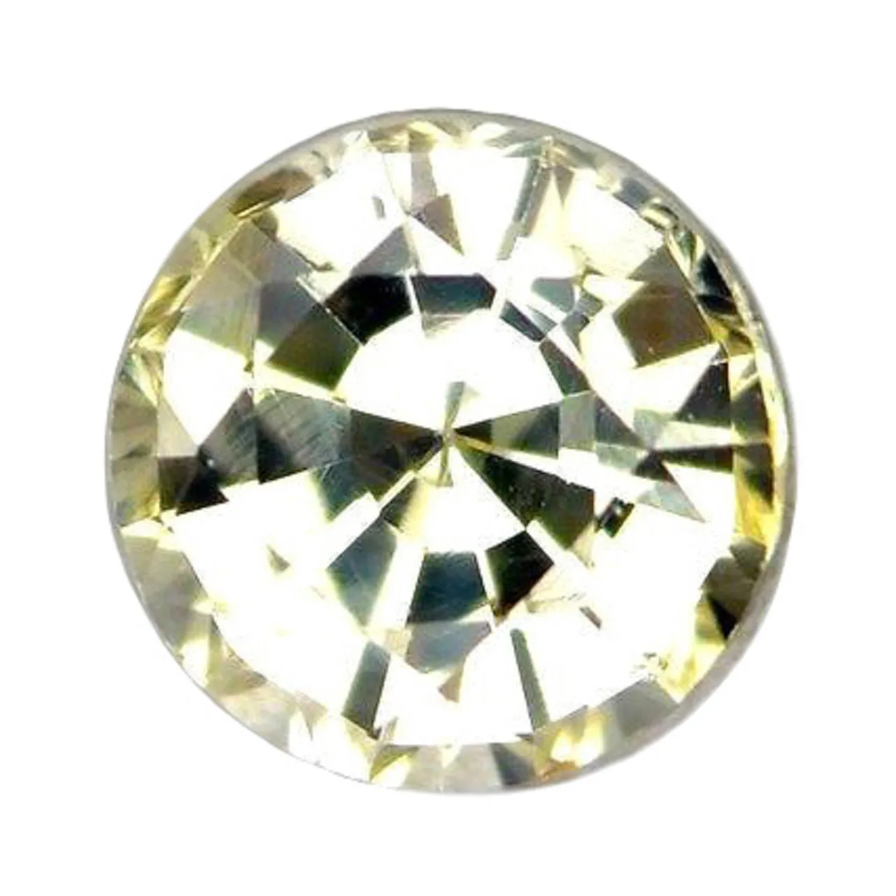 0.54ct Certified Natural White Sapphire