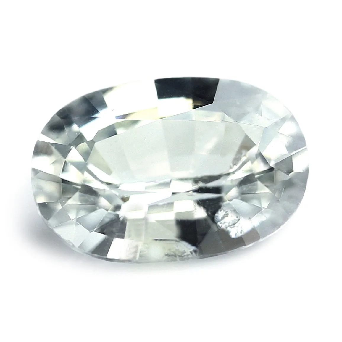 0.54ct Certified Natural White Sapphire