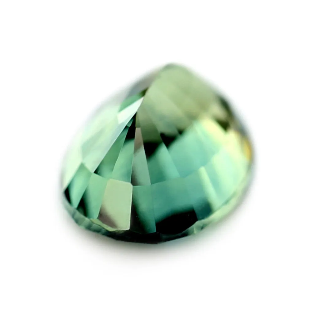 0.56ct Certified Natural Green Sapphire