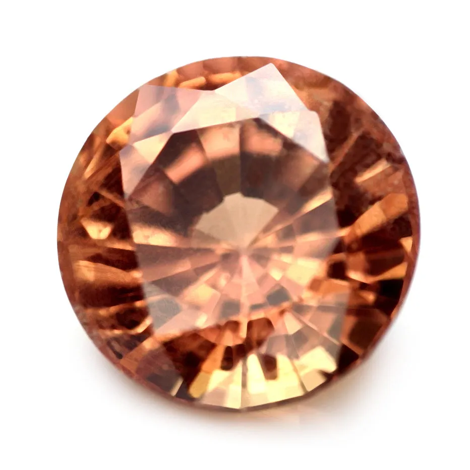 0.56ct Certified Natural Orange Sapphire