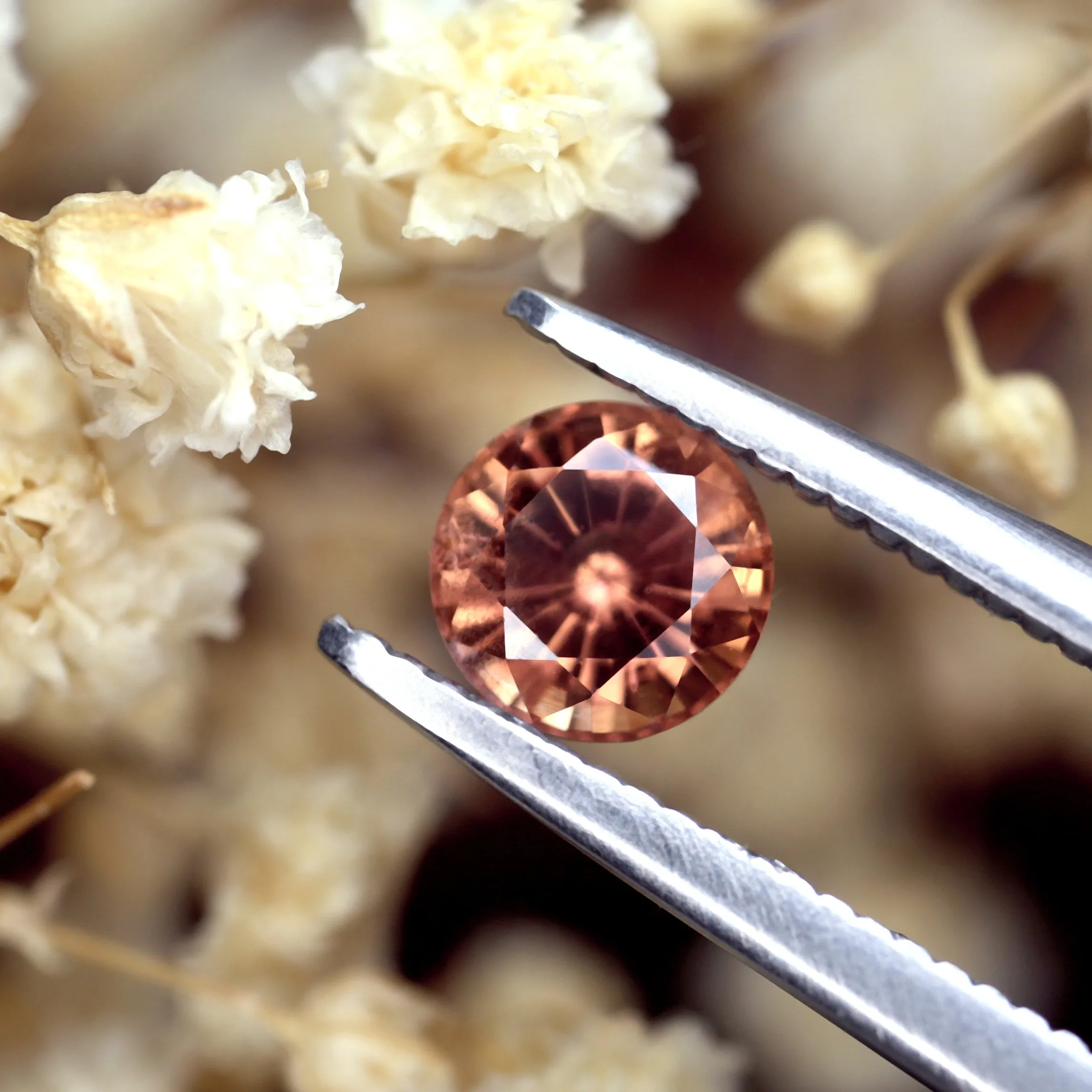 0.56ct Certified Natural Orange Sapphire