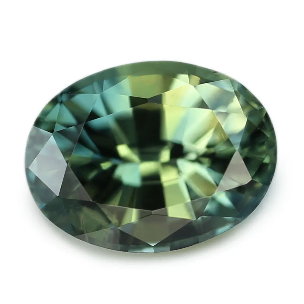 0.57ct Certified Natural Green Sapphire