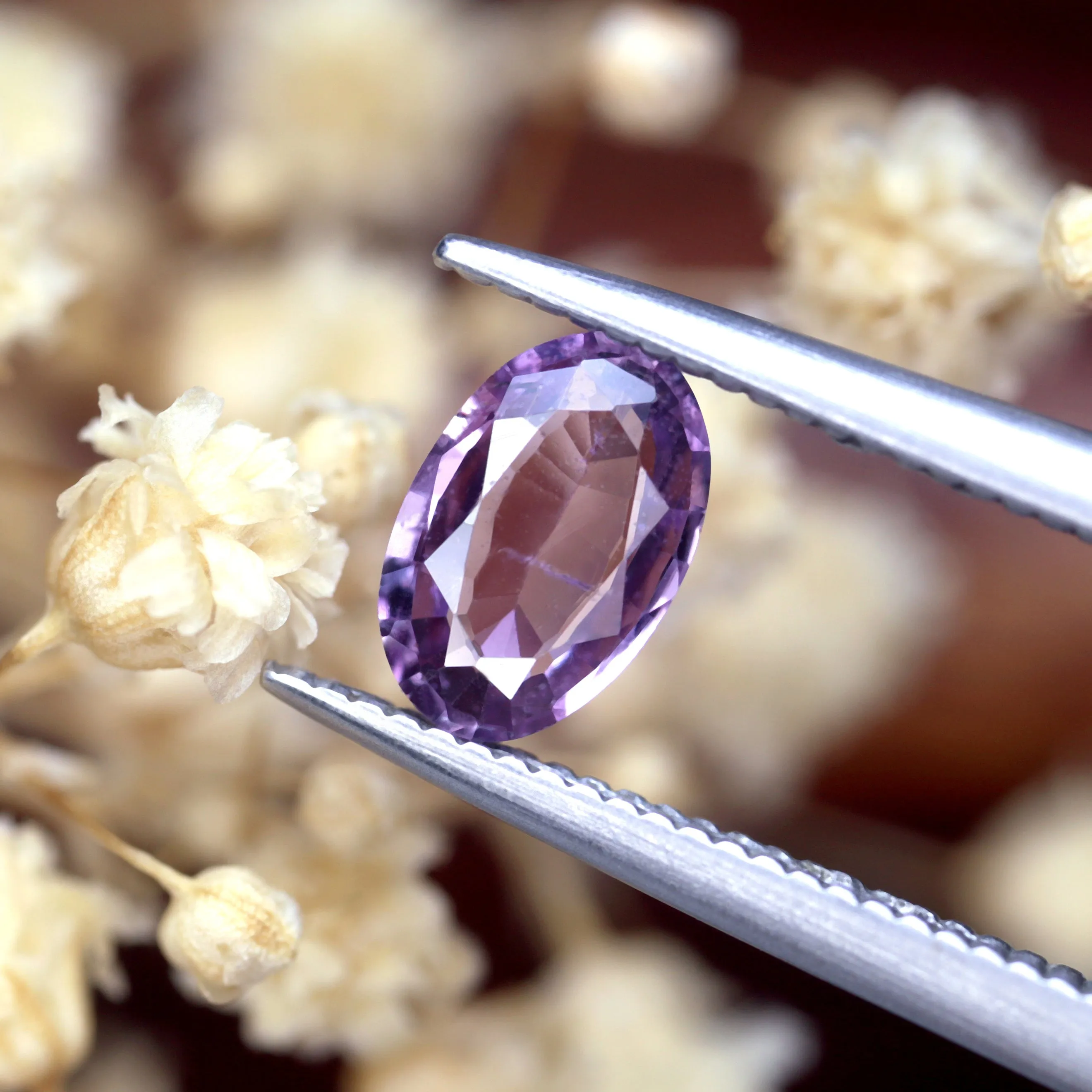 0.57ct Certified Natural Purple Sapphire