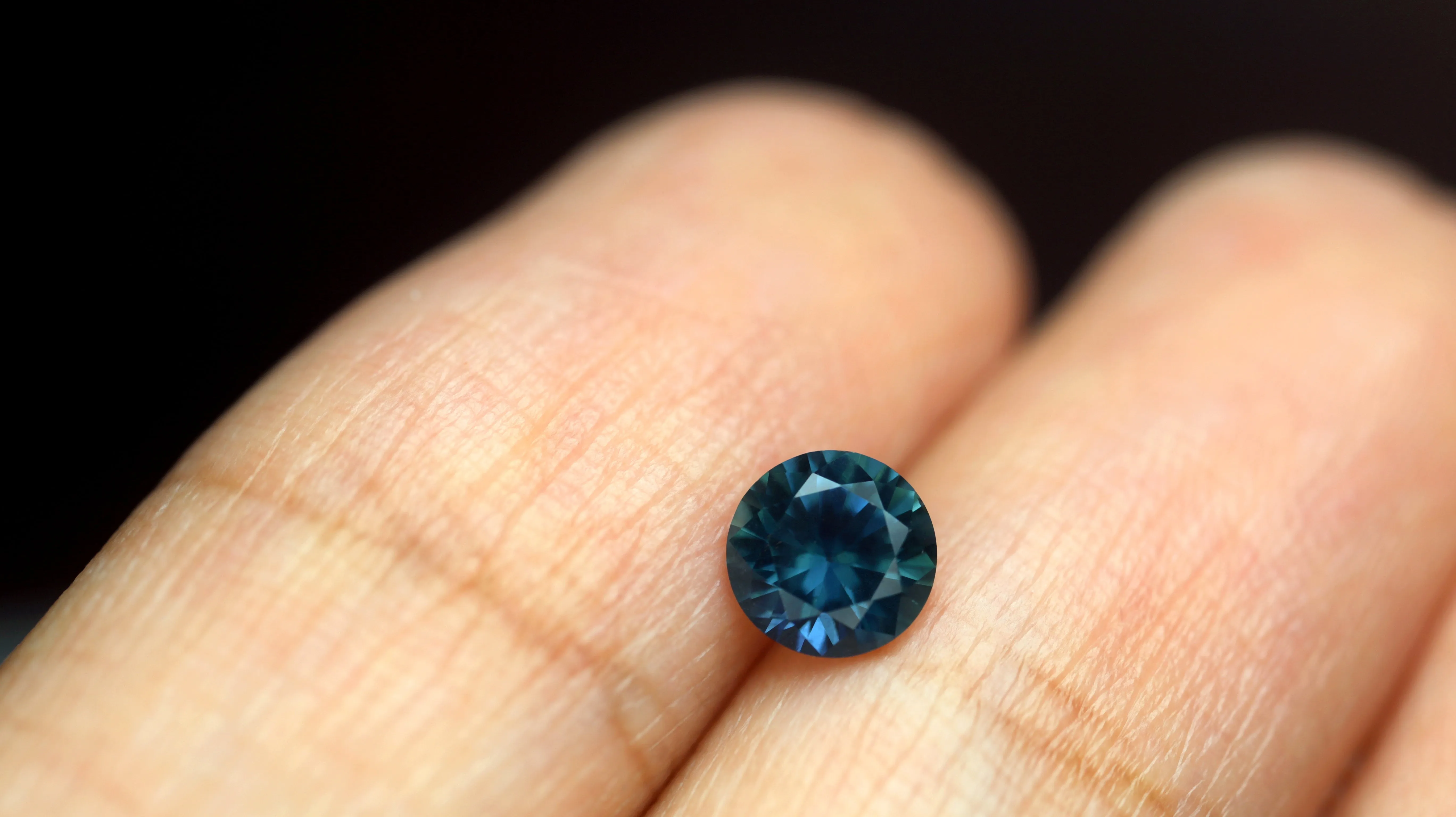 0.57ct Certified Natural Teal Sapphire
