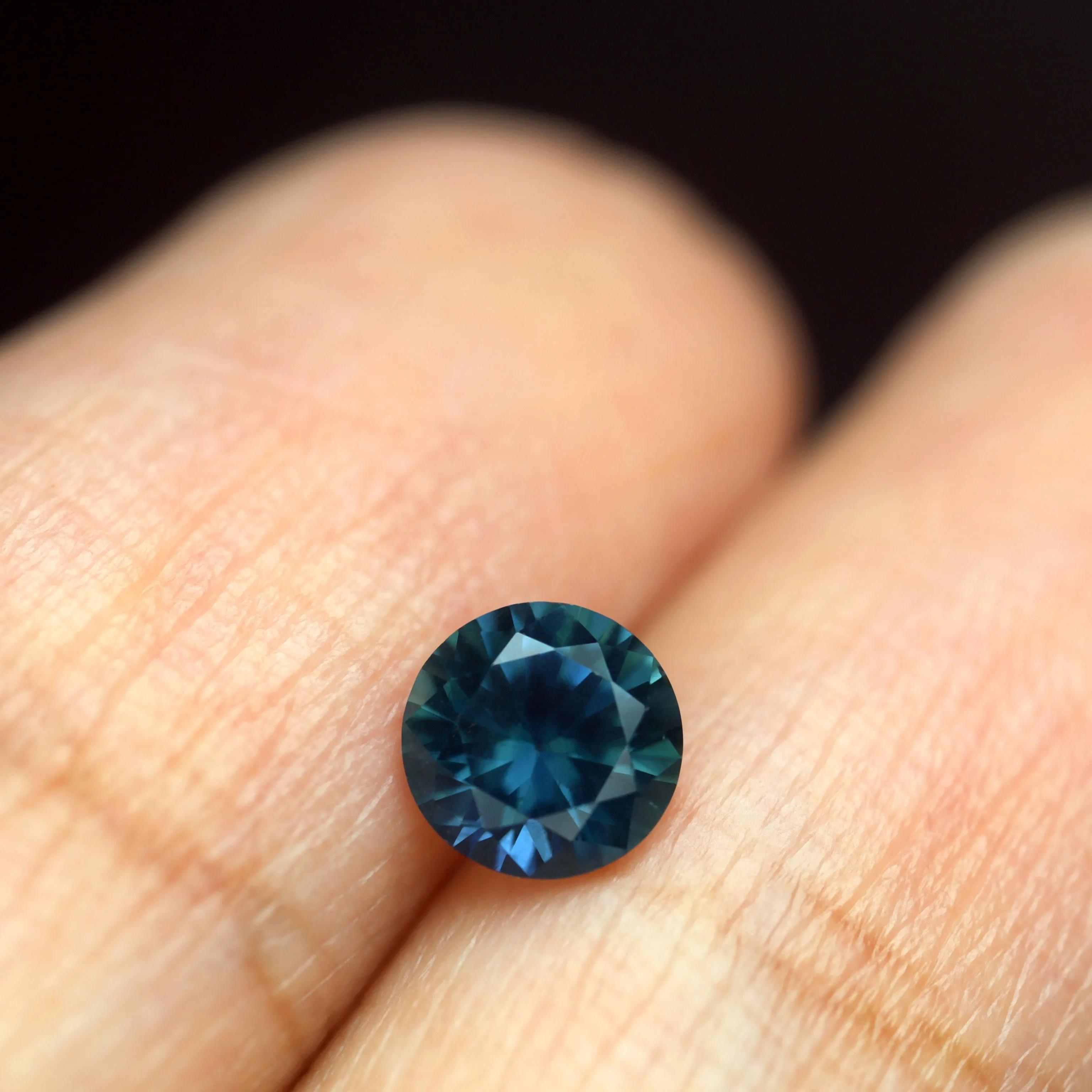 0.57ct Certified Natural Teal Sapphire