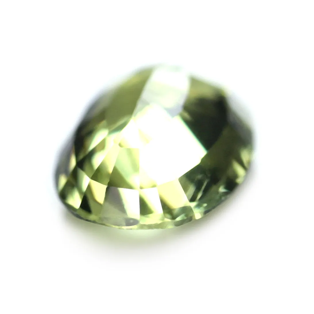 0.58ct Certified Natural Green Sapphire