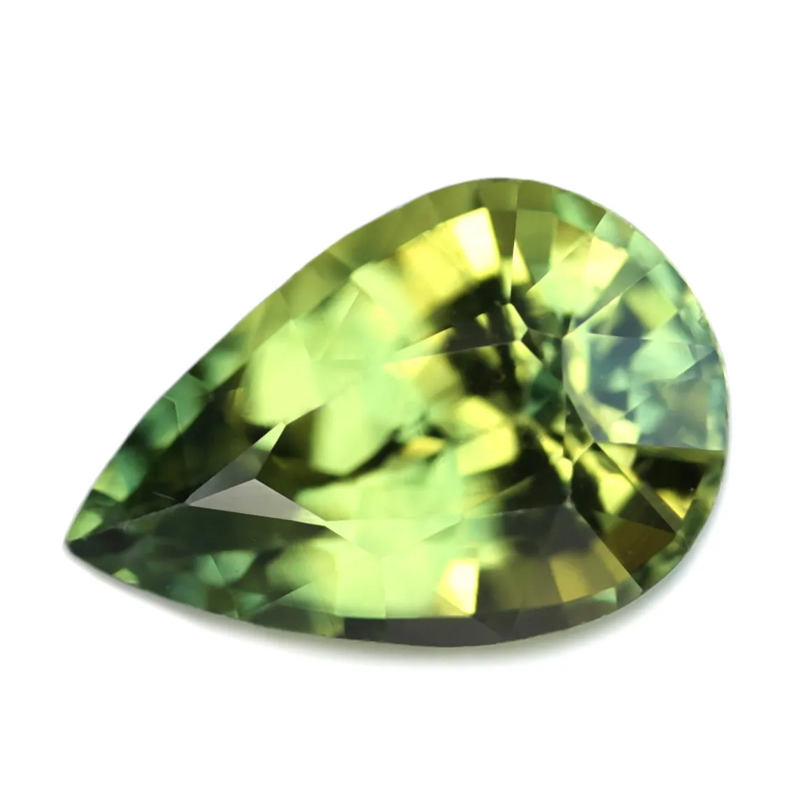 0.58ct Certified Natural Green Sapphire