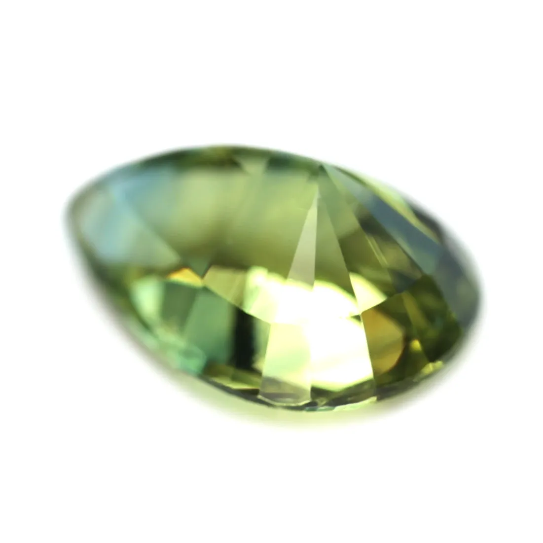 0.58ct Certified Natural Green Sapphire