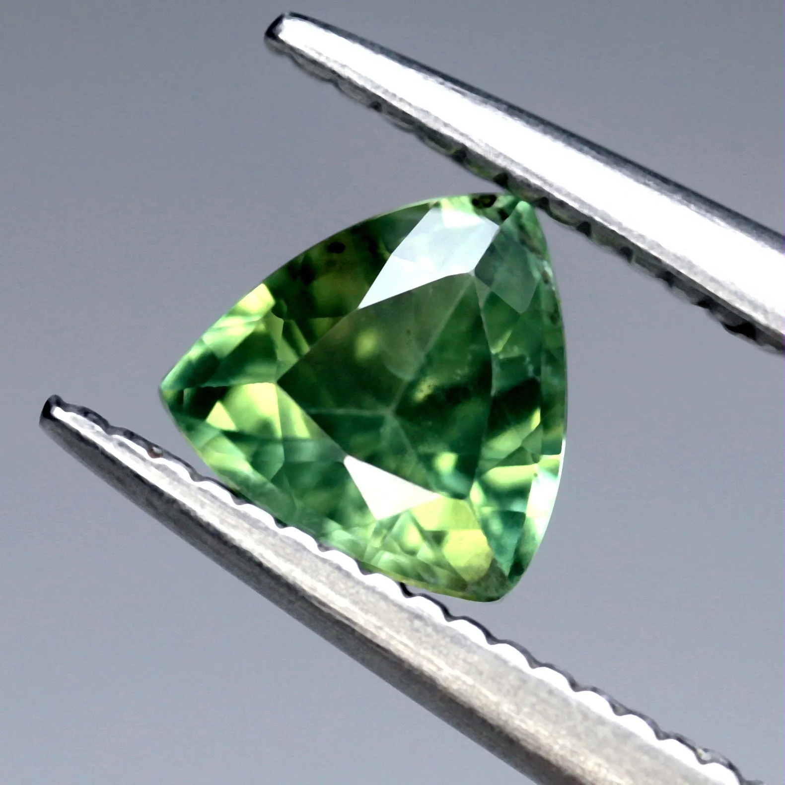 0.59ct Certified Natural Green Sapphire