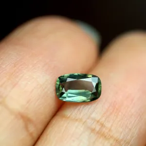0.59ct Certified Natural Green Sapphire