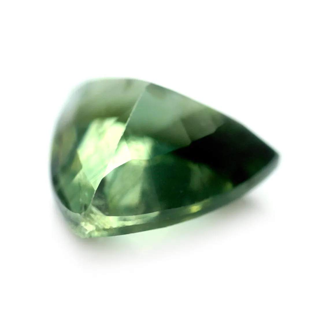 0.59ct Certified Natural Green Sapphire