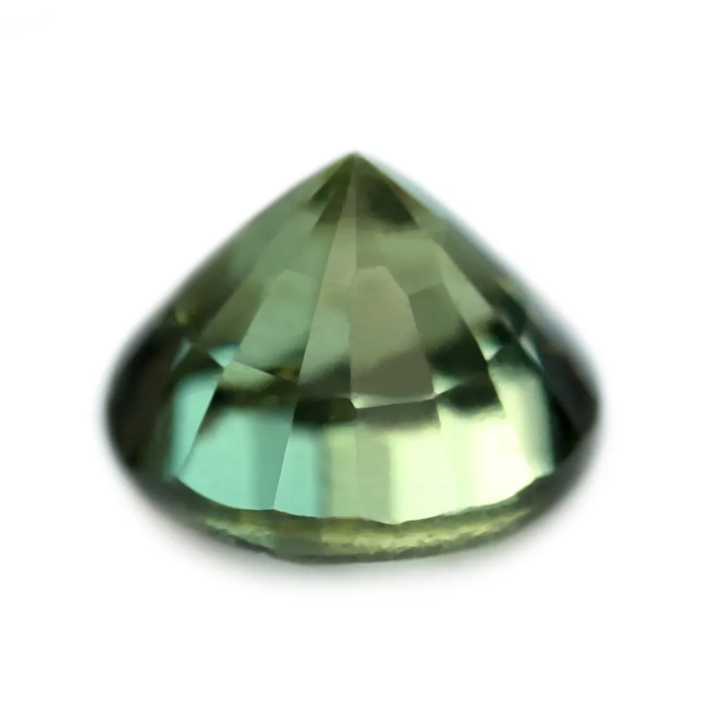 0.60ct Certified Natural Green Sapphire