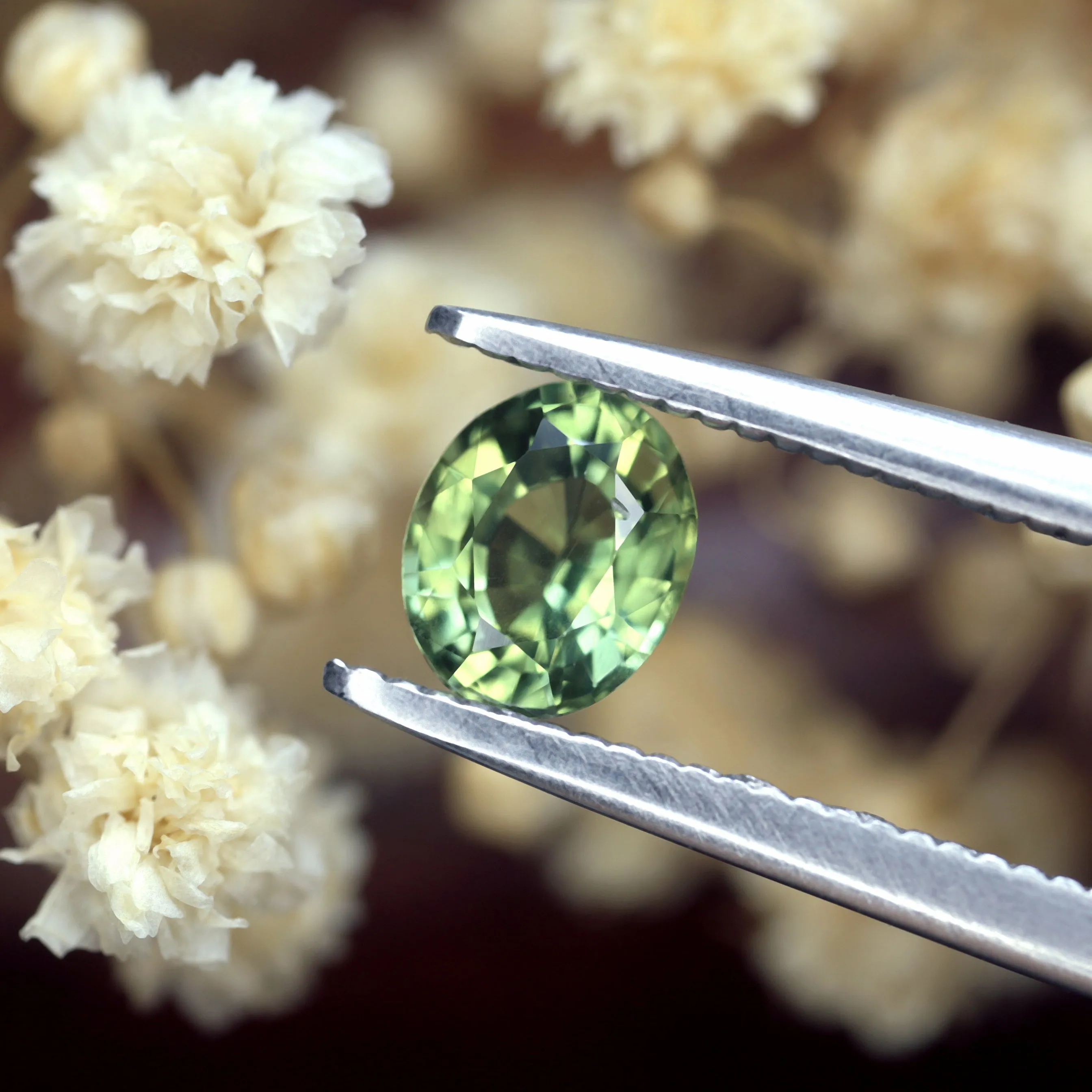 0.60ct Certified Natural Green Sapphire