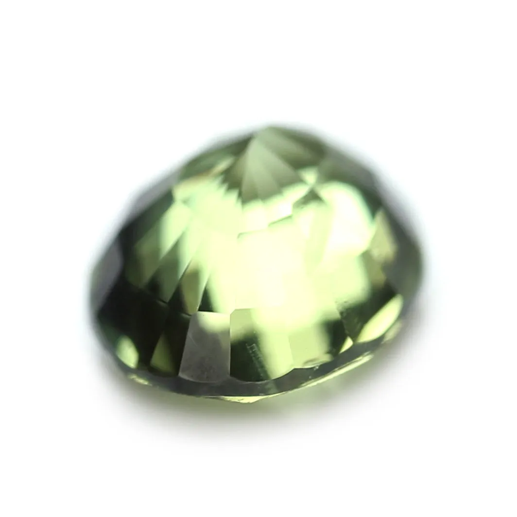 0.60ct Certified Natural Green Sapphire