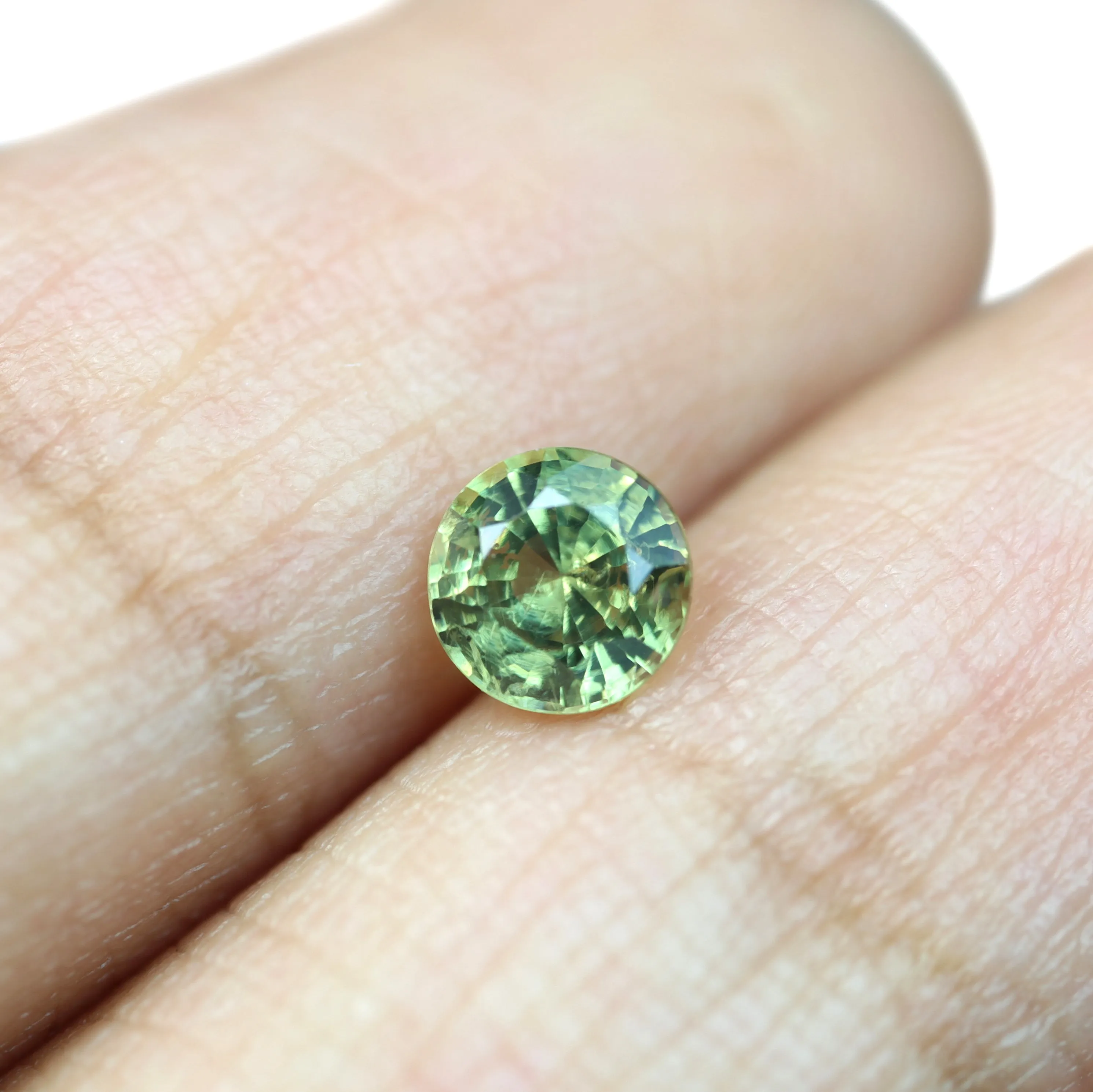 0.60ct Certified Natural Green Sapphire