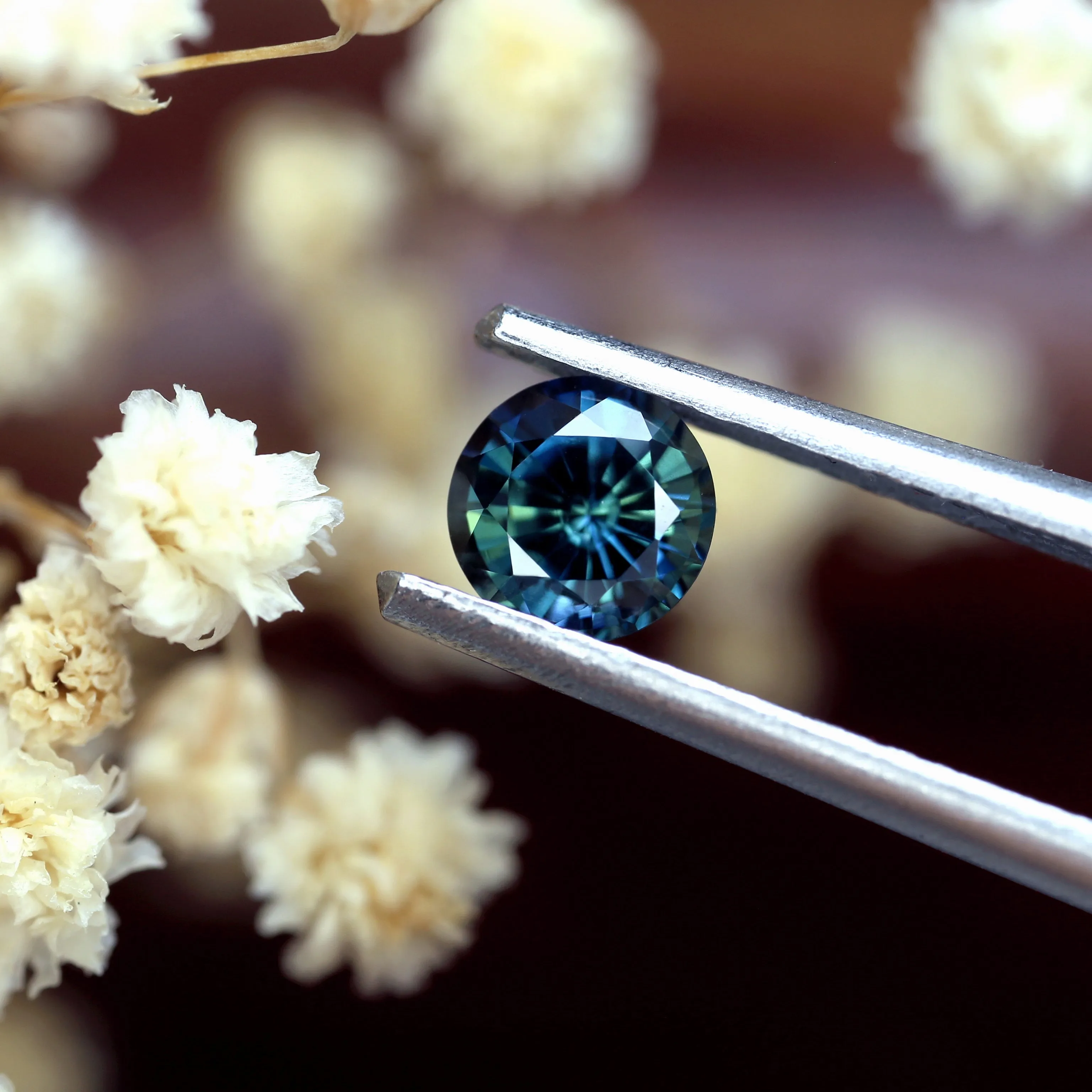 0.60ct Certified Natural Teal Sapphire