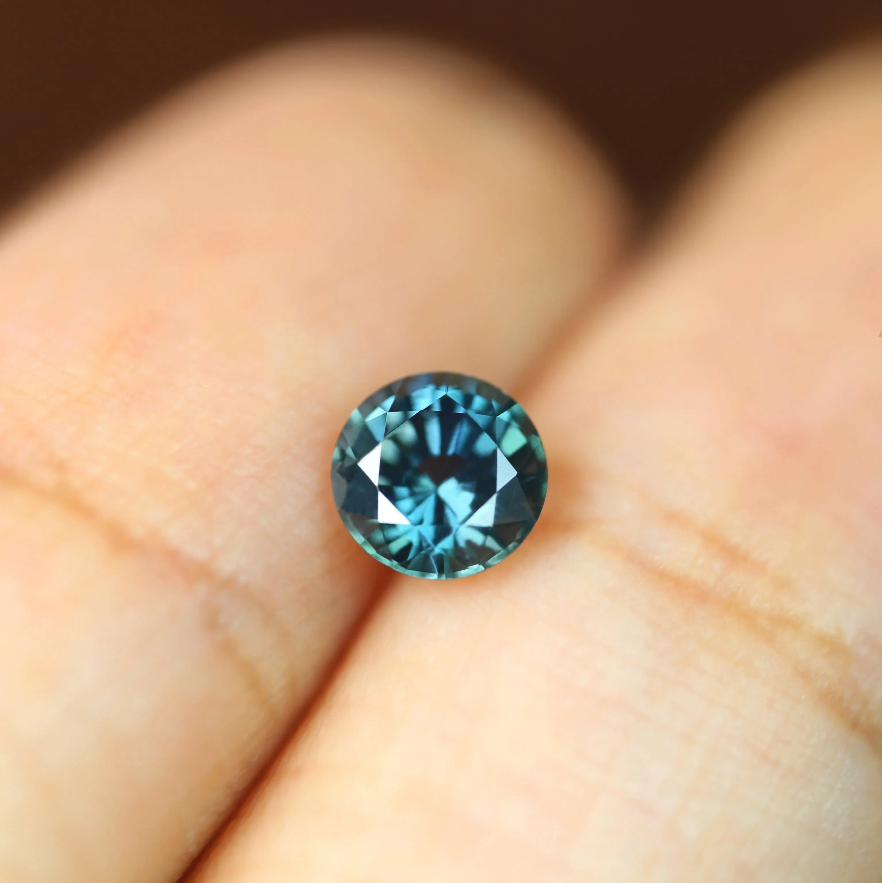 0.60ct Certified Natural Teal Sapphire