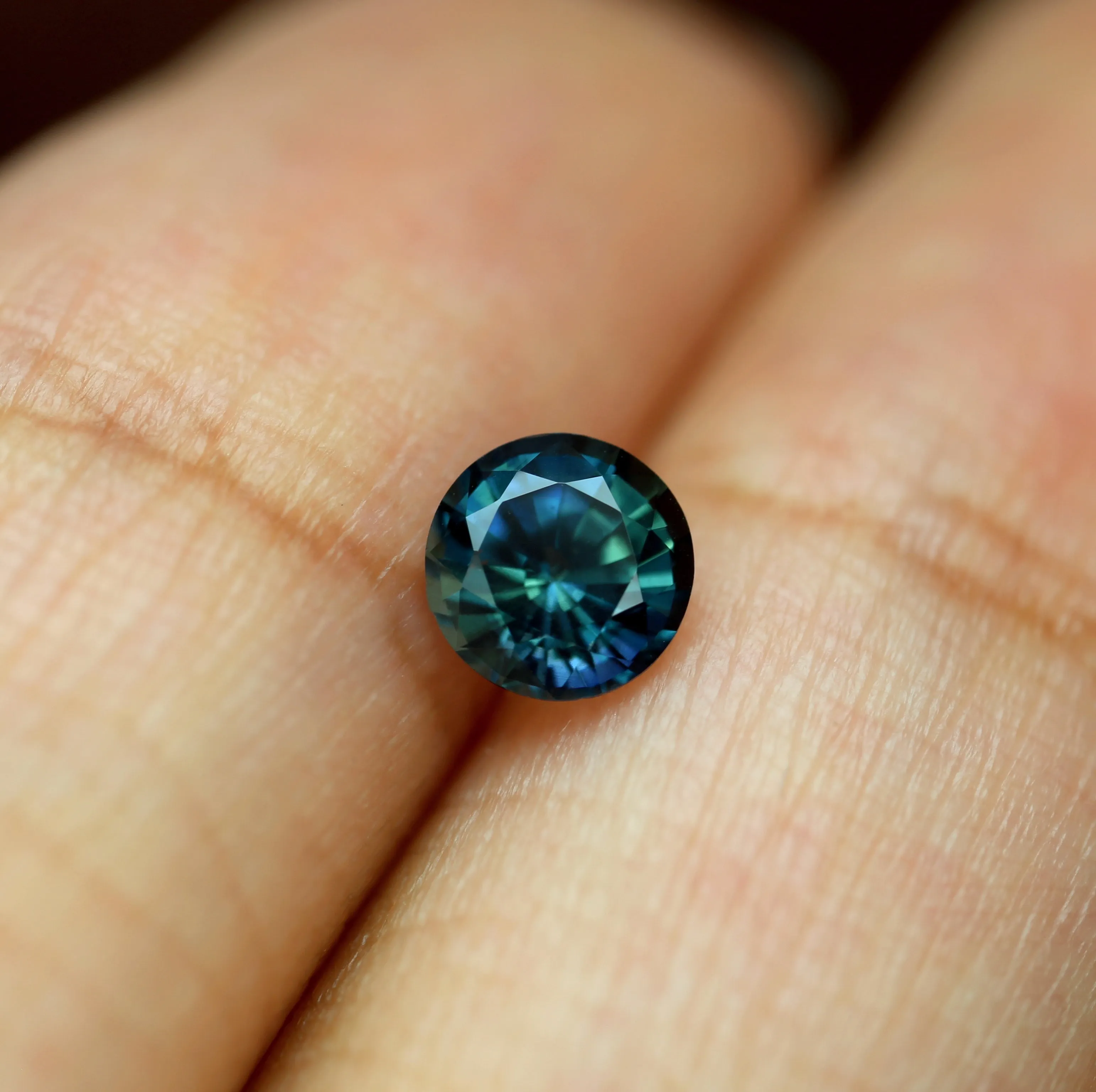 0.60ct Certified Natural Teal Sapphire