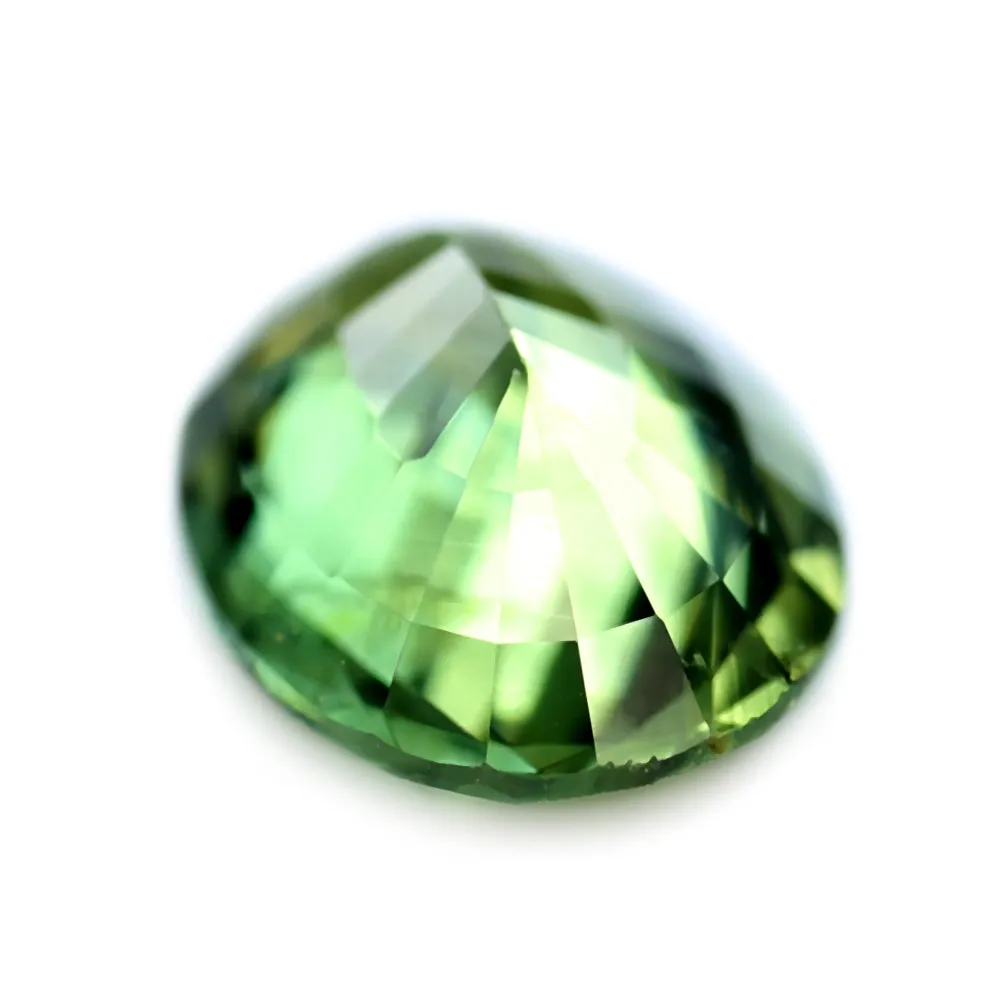 0.61ct Certified Natural Green Sapphire