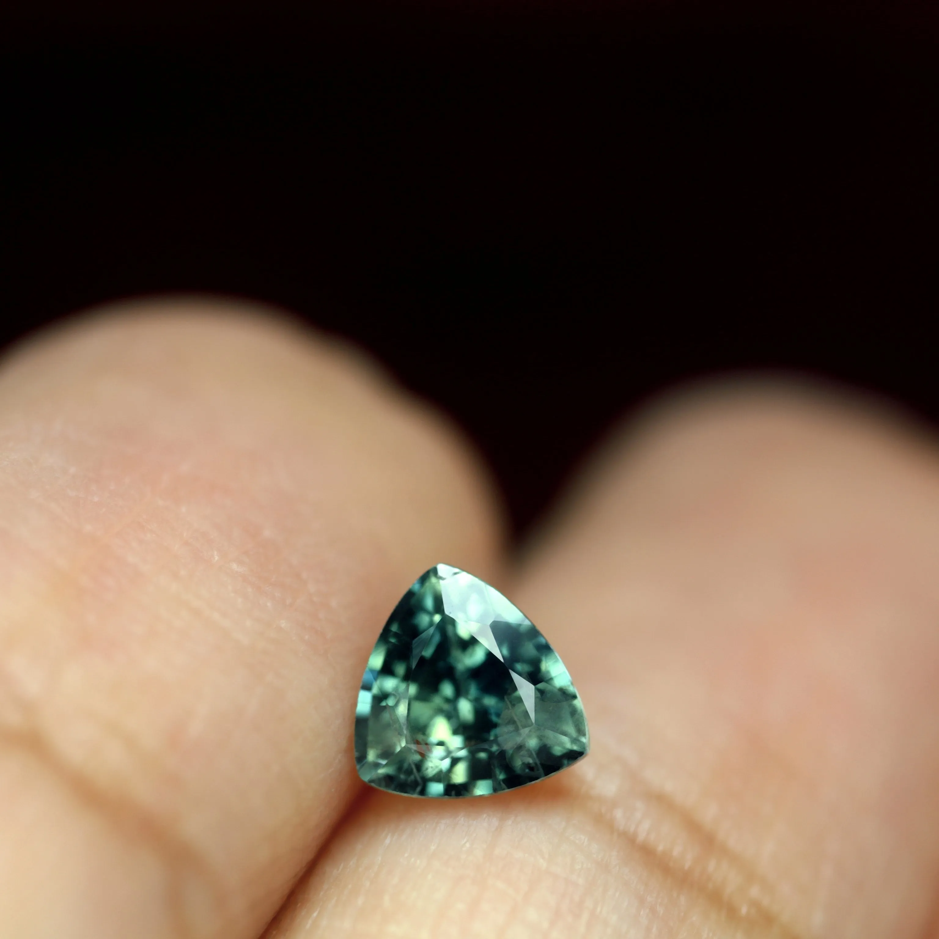 0.61ct Certified Natural Teal Sapphire