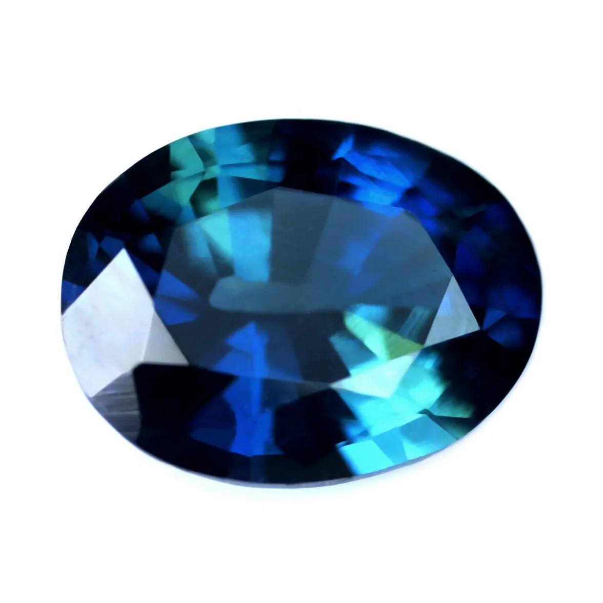 0.61ct Certified Natural Teal Sapphire