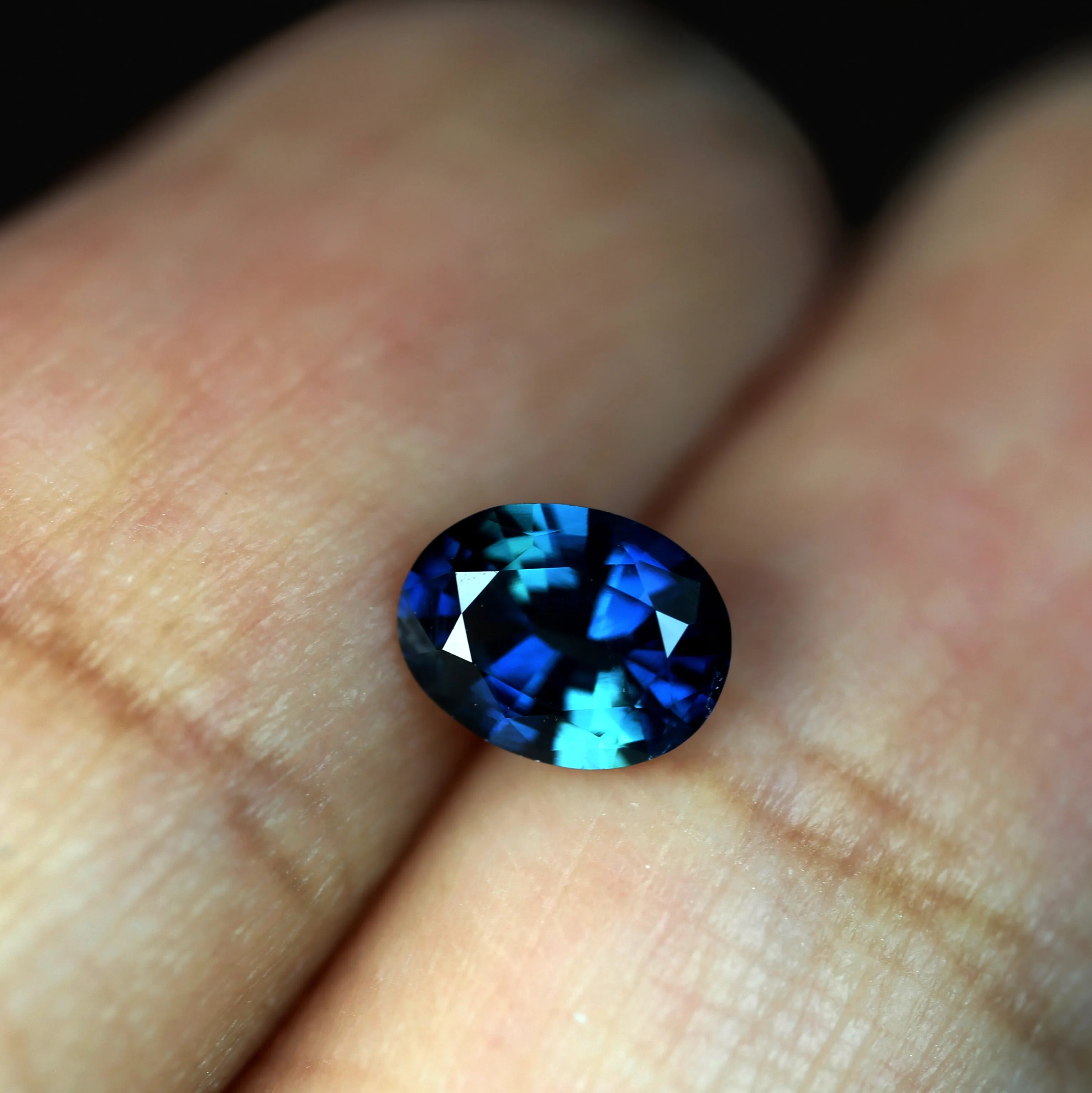 0.61ct Certified Natural Teal Sapphire
