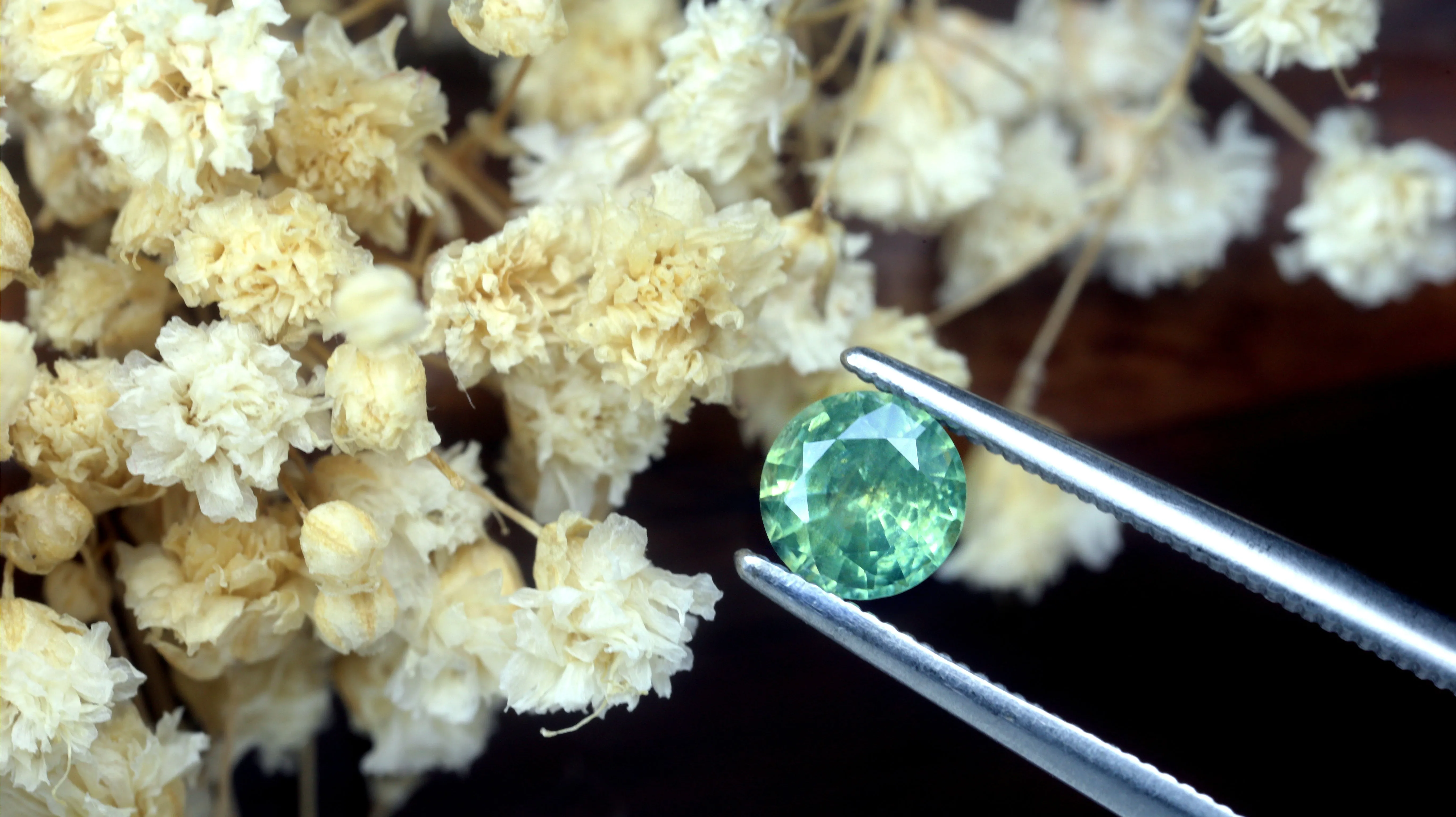 0.62ct Certified Natural Green Sapphire