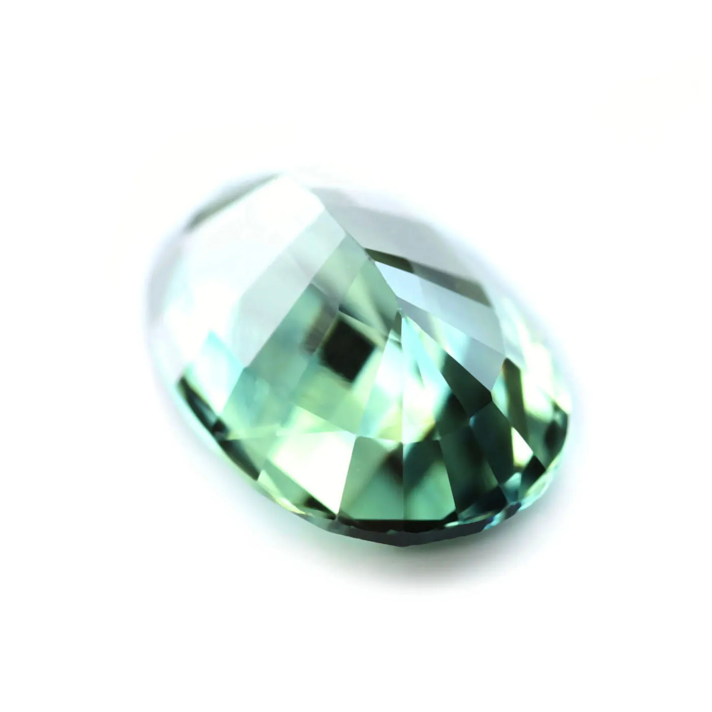 0.63ct Certified Natural Green Sapphire