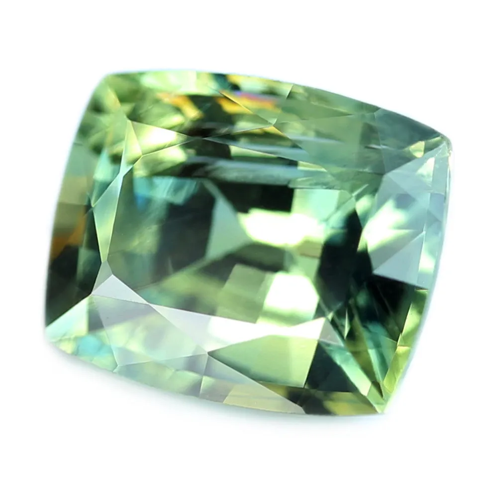 0.63ct Certified Natural Green Sapphire