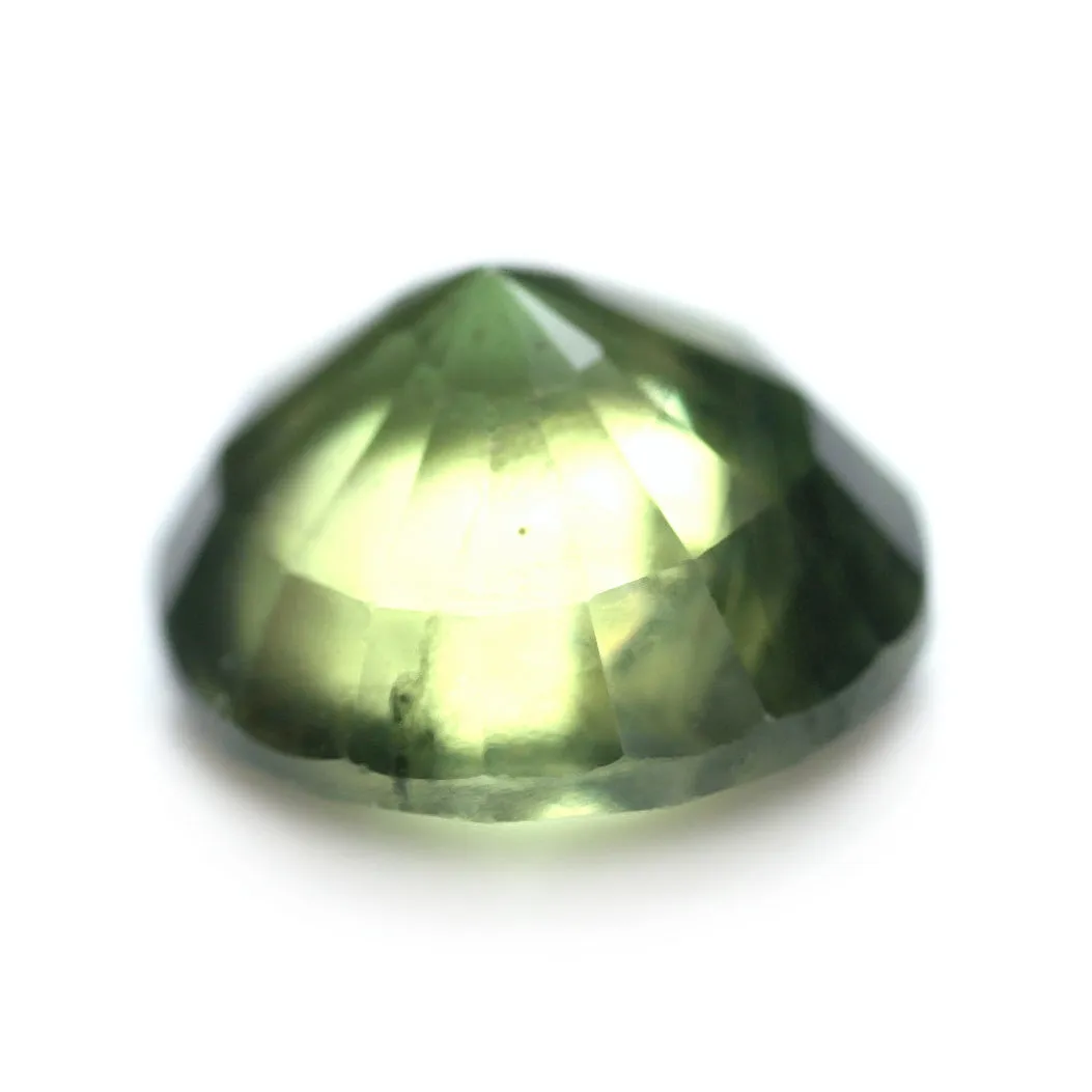 0.64ct Certified Natural Green Sapphire