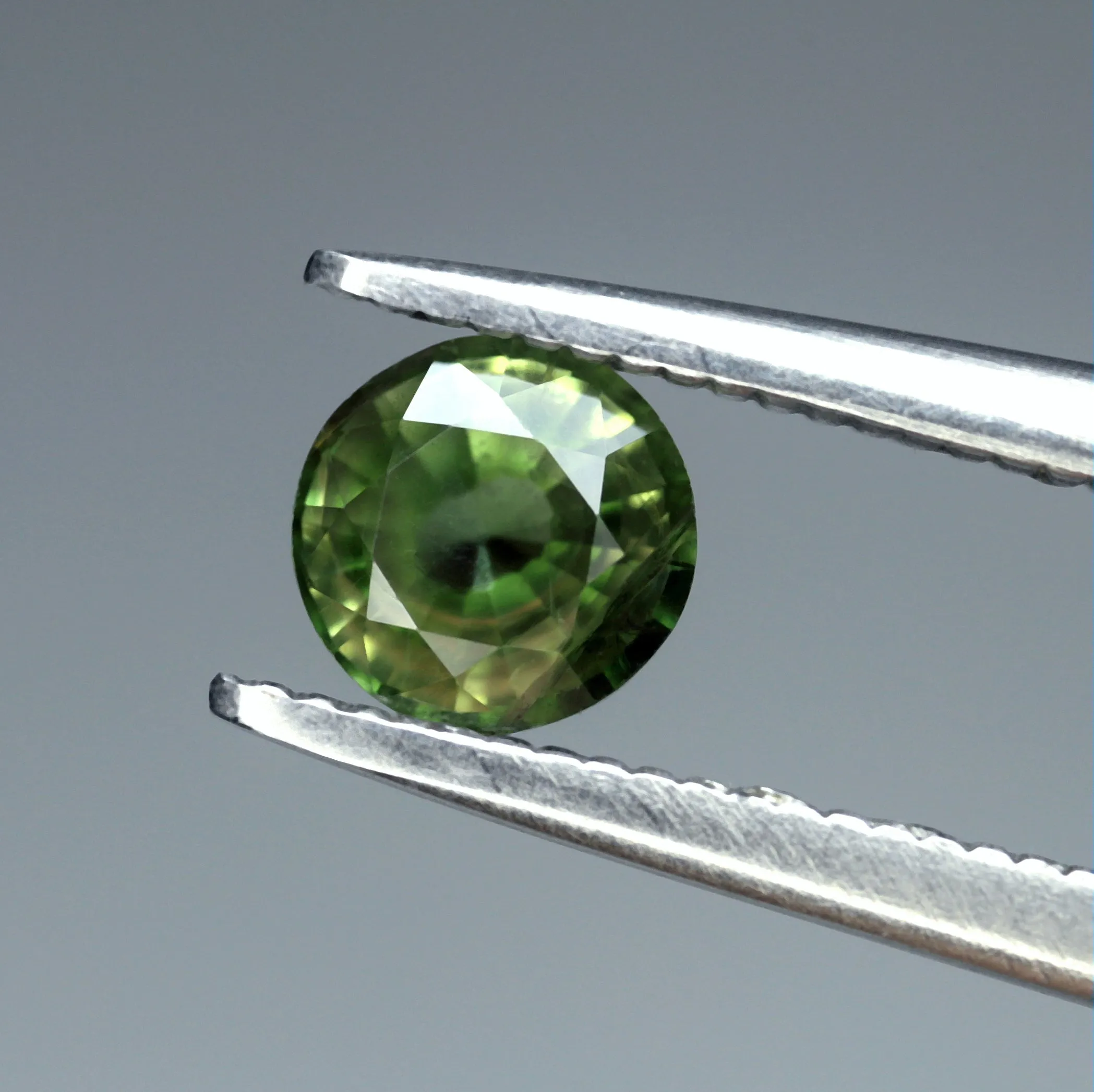 0.64ct Certified Natural Green Sapphire