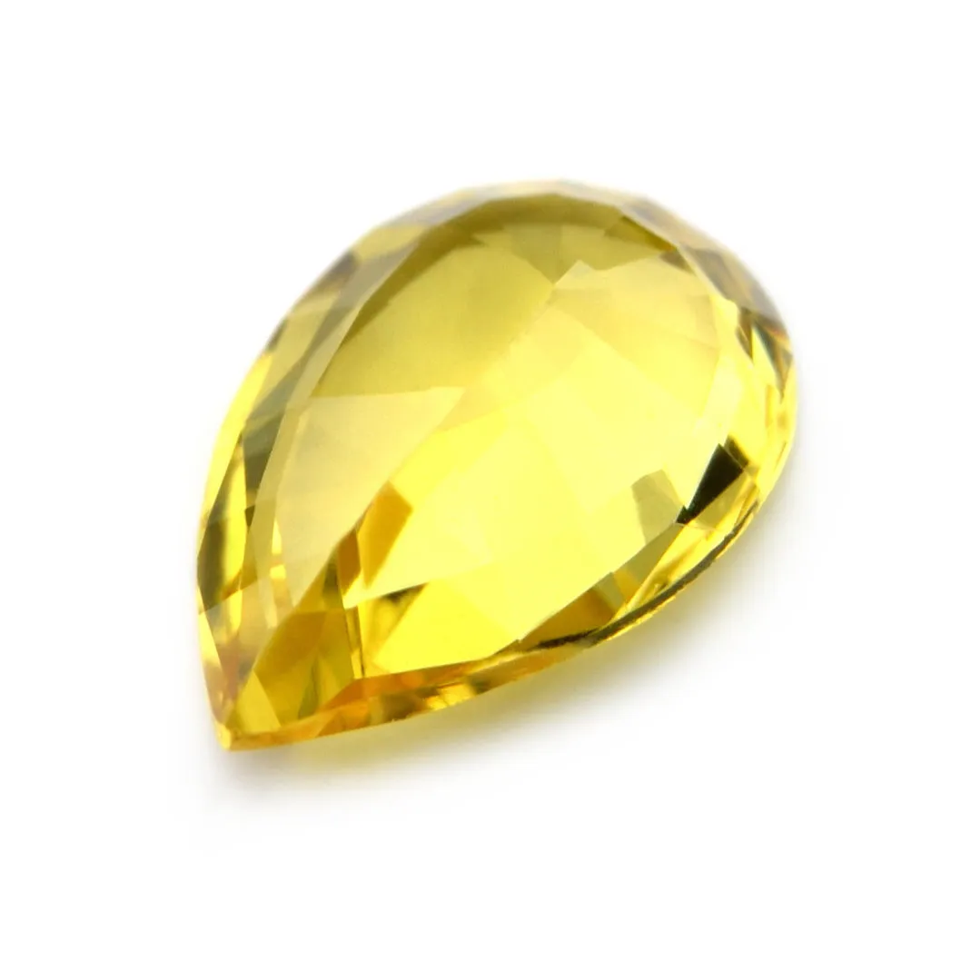 0.64ct Certified Natural Yellow Sapphire